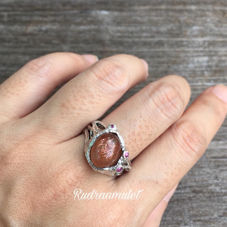แหวนซันสโตน (sun stone) ขนาด 55