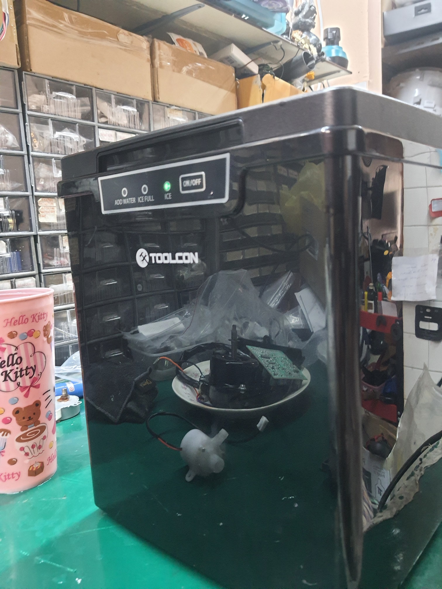 ซ่อมเครื่องทำน้ำแข็ง ยี่ห้อ Toolcon รุ่น MINI ICE MAKER 9 อาการไม่ทำน้ำแข็ง