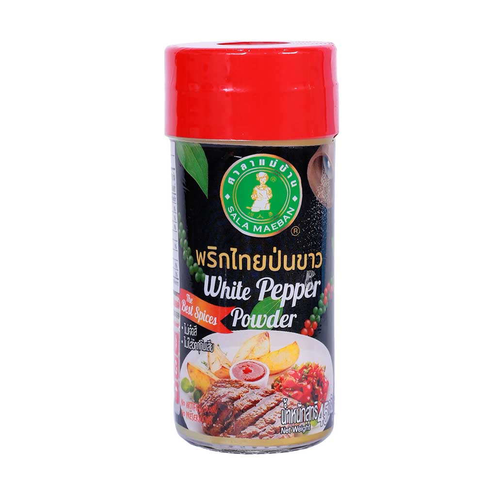 WHITE PEPPER PURE GROUND - พริกไทยป่นขาวขวดเล็ก