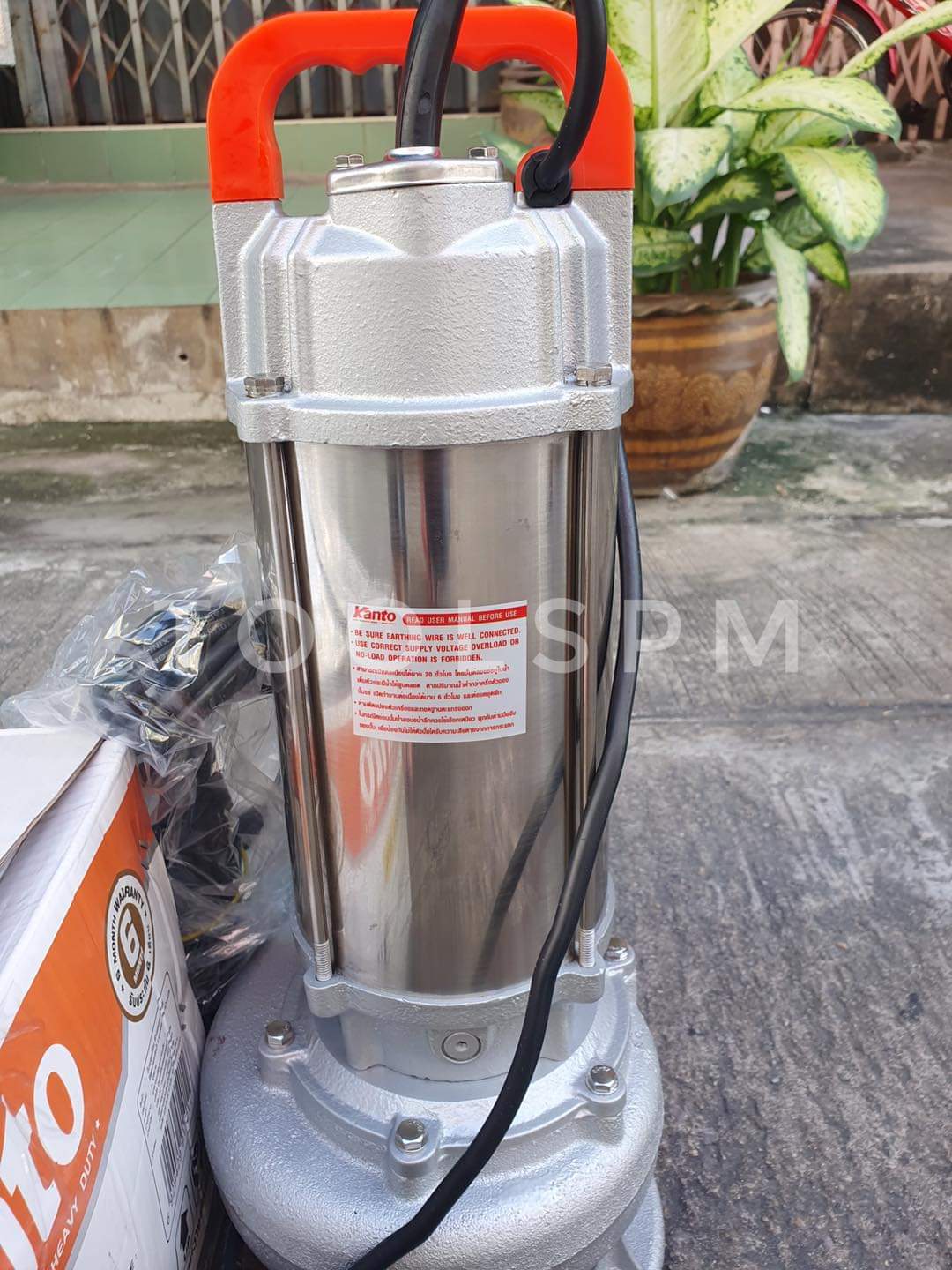 ไดโว่ดูดโคลน 3” แสตนเลส ยี่ห้อ KANTO รุ่น KT-WQD-1500-3STL