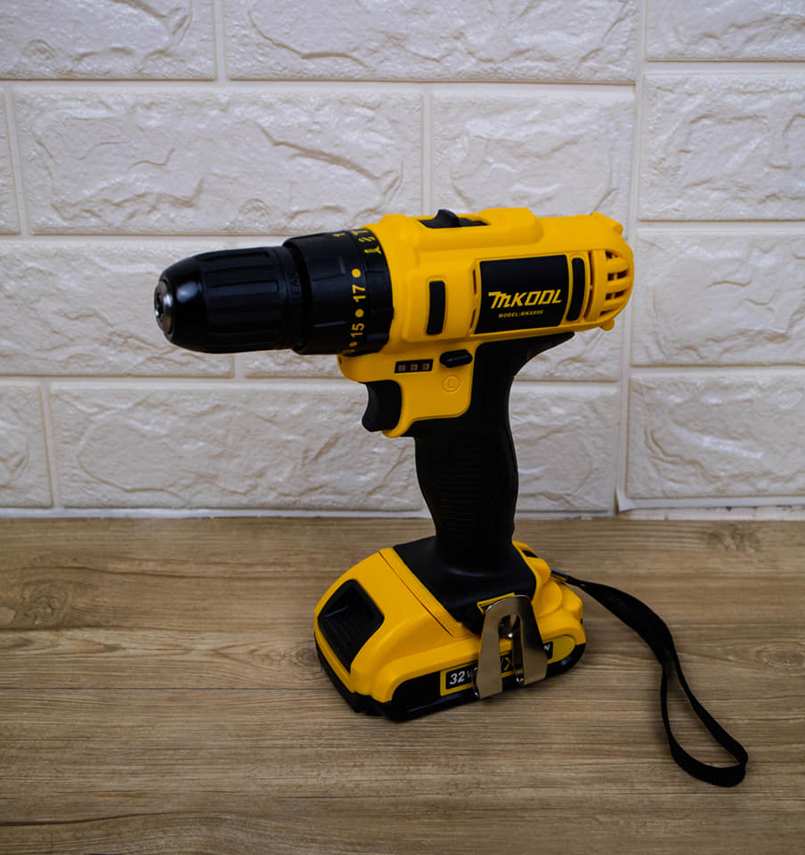 MKTOOL สว่านแบต 32v แบต 2 ก้อน