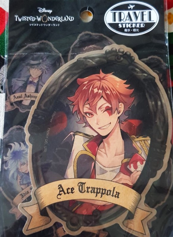 Disney twisted wonderland Ace Trappola สติ๊กเกอร์น่ารักๆจากญี่ปุ่น Travel sticker