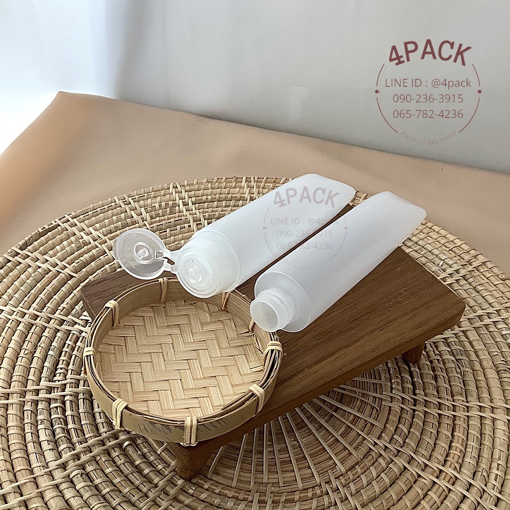 (กล่องละ50ใบ)หลอดเจลใส 50ml รุ่นมูจิ /รุ่น คลาสสิค