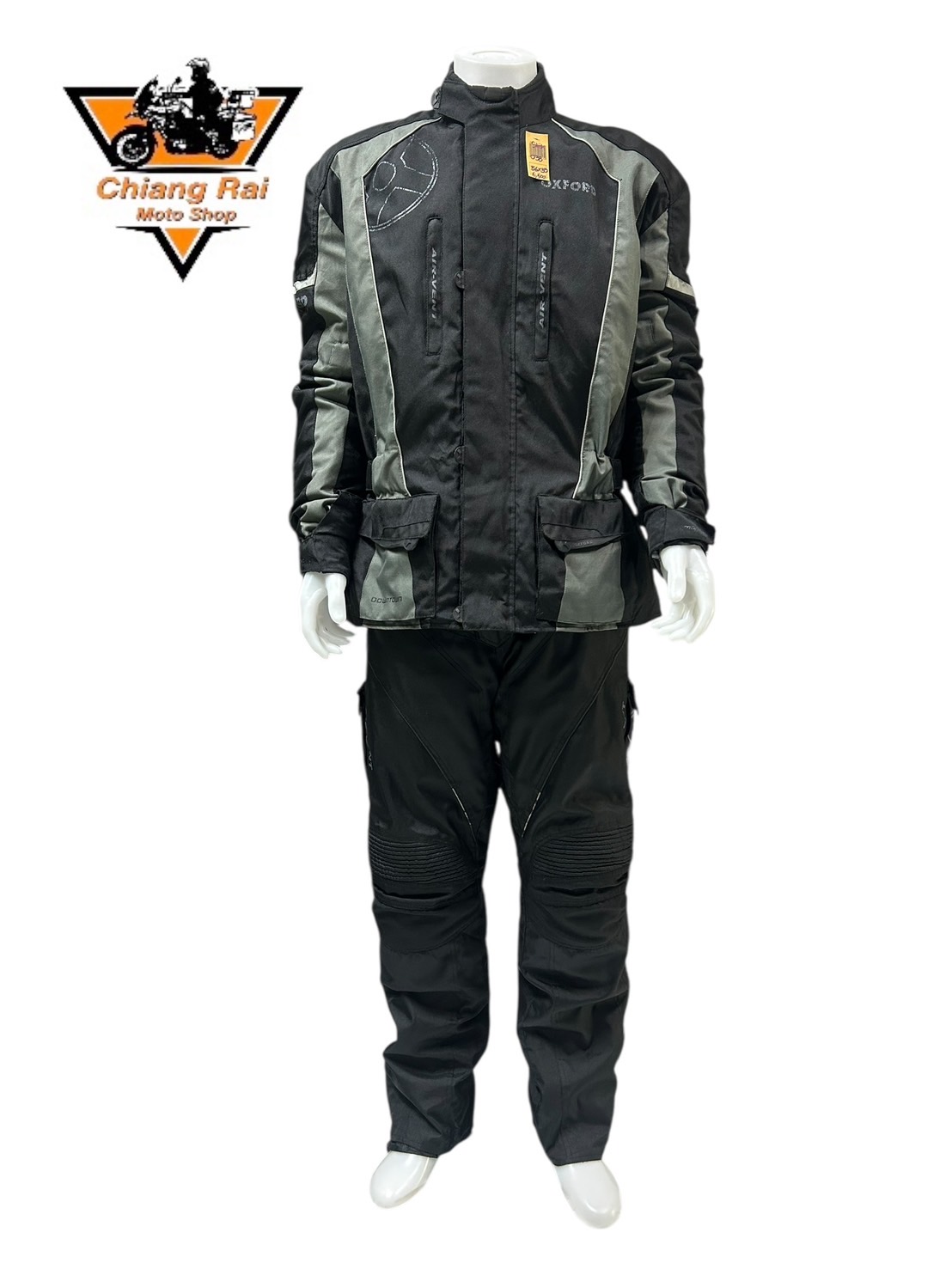 ชุดสำหรับขี่มอเตอร์ไซด์ (มือสอง) SET 038 ชุดทัวริ่ง เสื้อการ์ด + กางเกง ยี่ห้อ***Oxford***