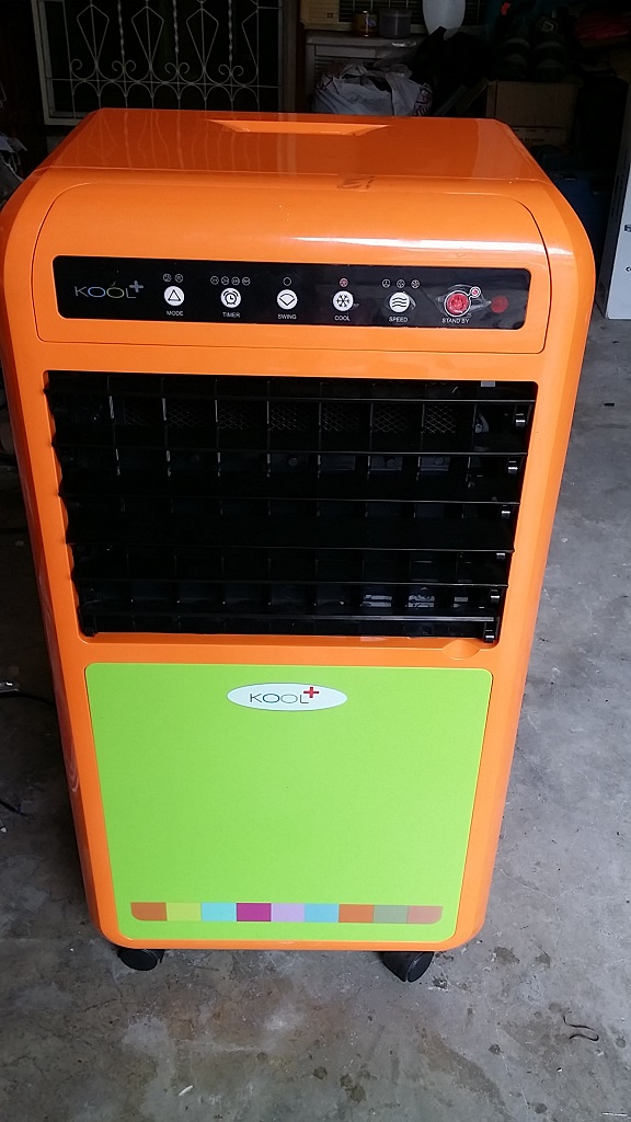 ซ่อมพัดลมไอเย็น ยี่ห้อ KOOLPLUS รุ่น AH-653 อาการลมไม่ออกและปั้มน้ำไม่ทำงาน