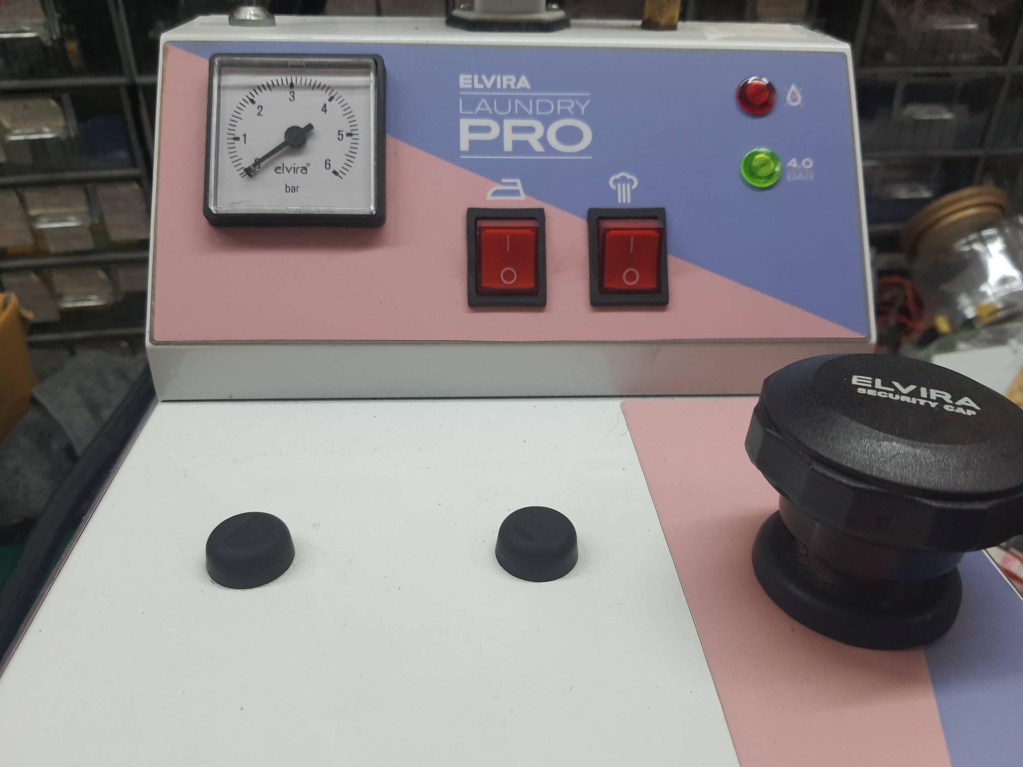 ซ่อมเตารีดไอน้ำ ยี่ห้อ ELVIRA รุ่น Laundry Pro อาการไอน้ำไม่ออก