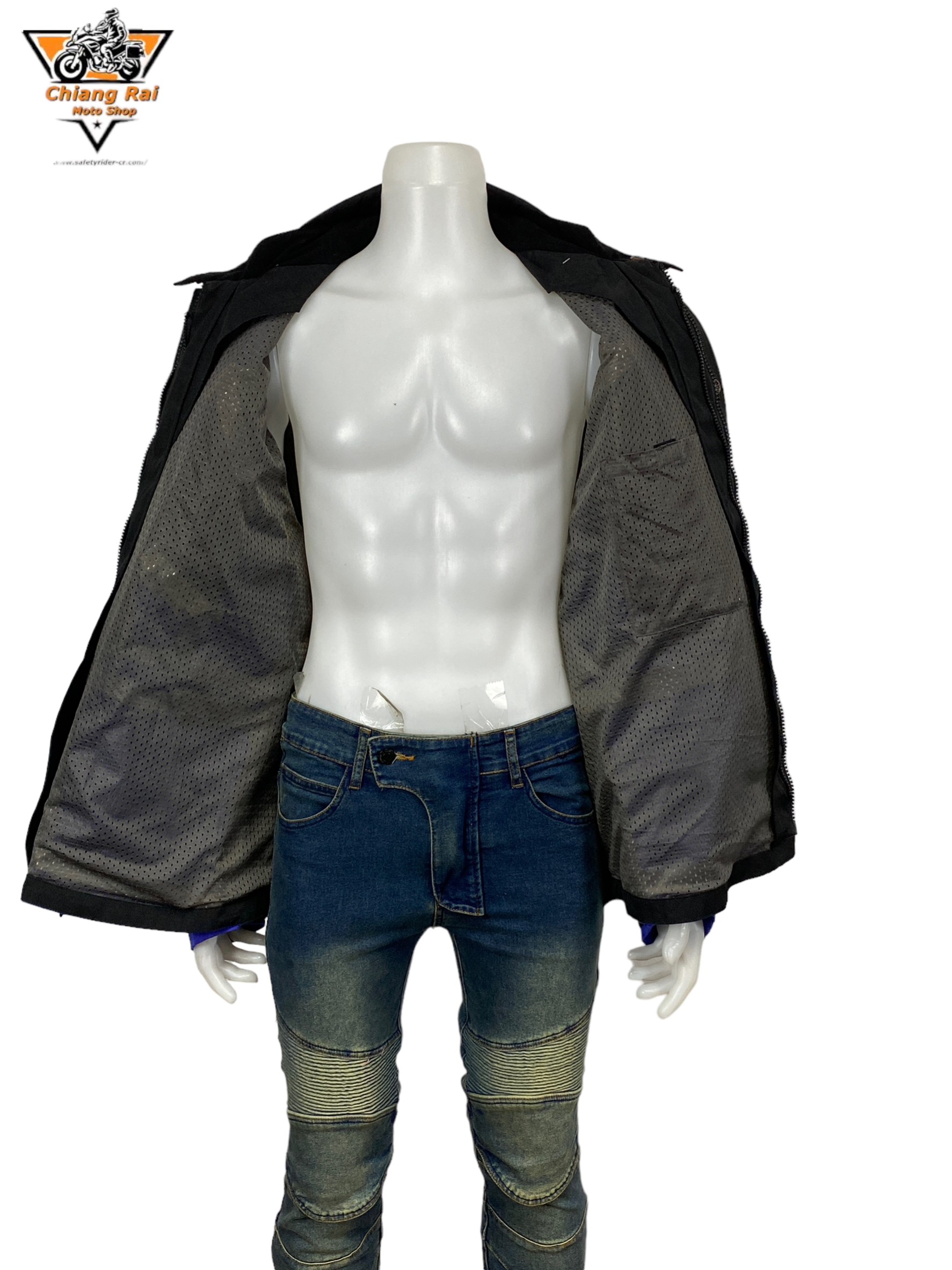 เสื้อขี่มอเตอร์ไซด์( มือสอง) RCTA 488: อก 56" ยาว 29" (2XL) **JOE ROCKET**