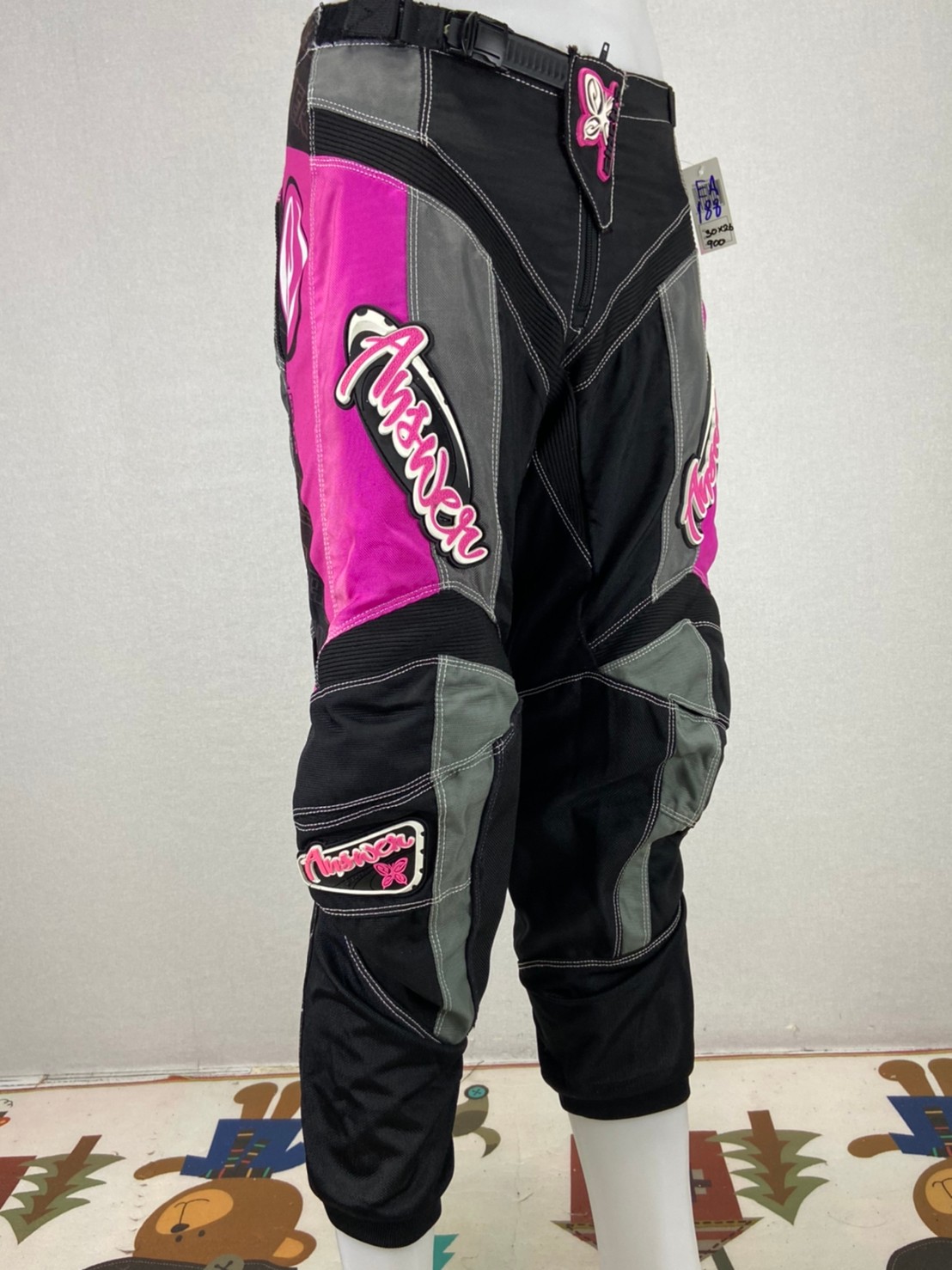 กางเกงขี่มอเตอร์ไซด์ ( มือสอง ) E&A 188: เอว 30" ยาว 26" **Electra