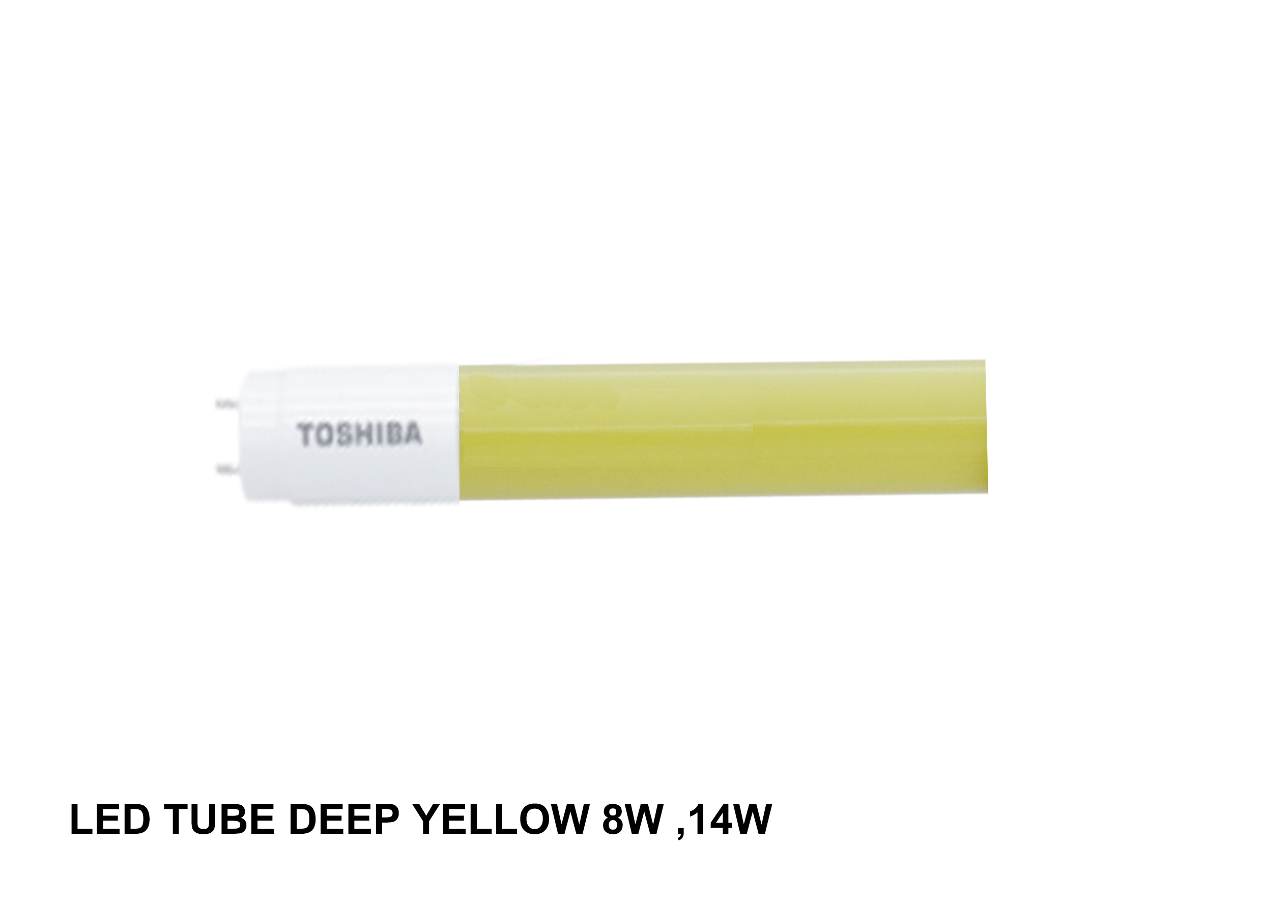 หลอดเหลือง LED tube Deep Yellow T8 14W TOSHIBA