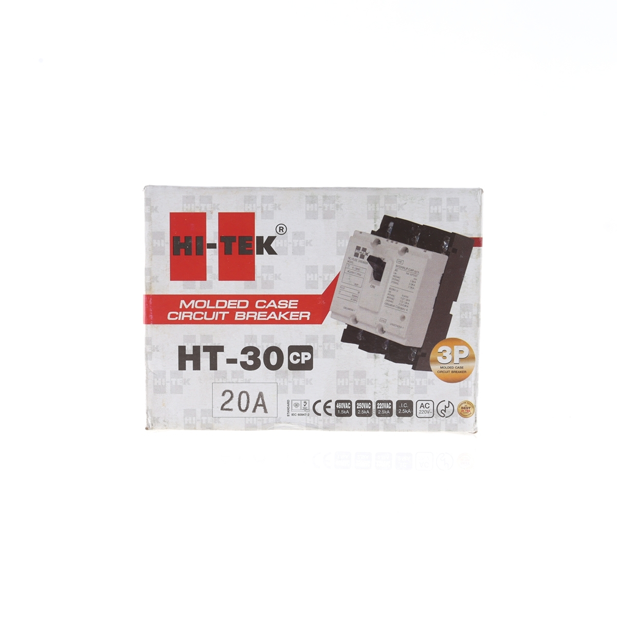 HI-TEK เบรกเกอร์ 3P 20A รุ่น HT30-CP