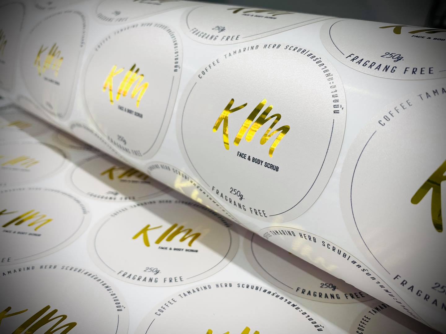 สติ๊กเกอร์ฉลากสินค้าฟรอยทอง ฟอยล์