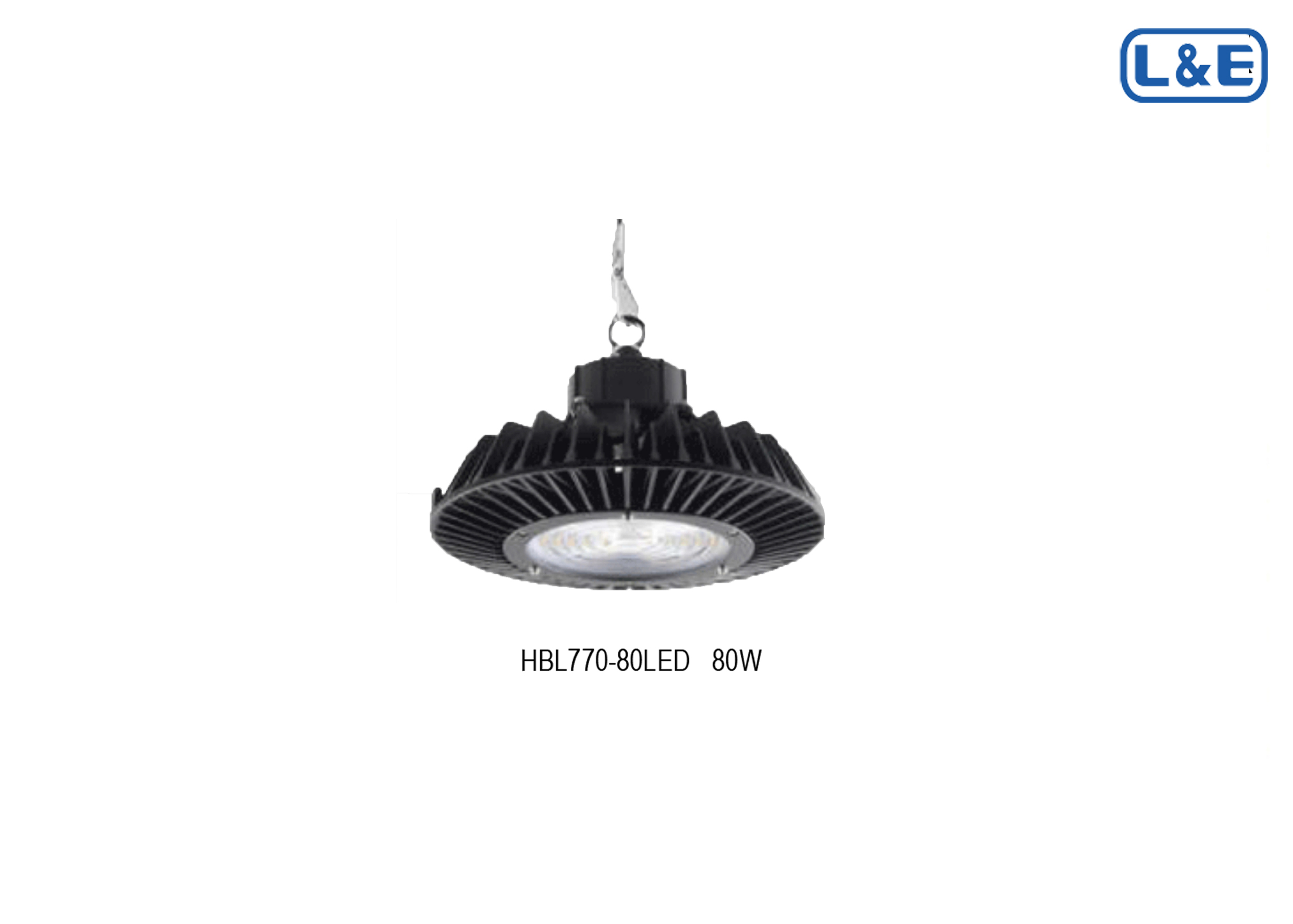 โคม LED HIGH BAY #HBL770 80W 5700K L&E
