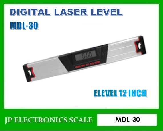 เครื่องวัดระดับน้ำดิจิตอล JSP รุ่น MDL-30 (Digital Level) ความยาว 30 ซม. ค่าความถูกต้องที่ +/- 0.1 องศา และอ่านละเอียดถึง 0.1 องศา