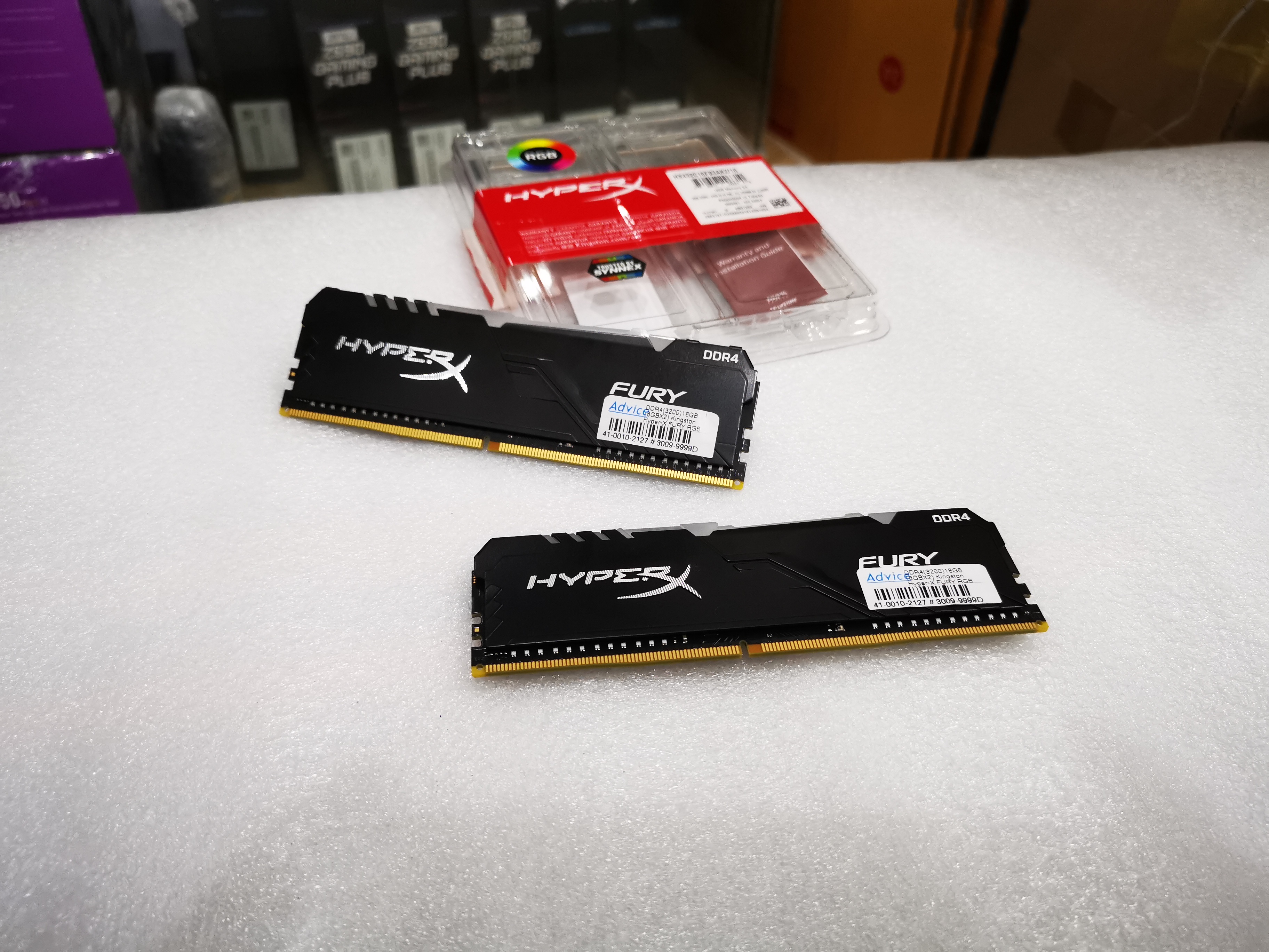 Ram KINGSTON HyperX FURY RGB DDR4 16GB(8GBx2)/3200