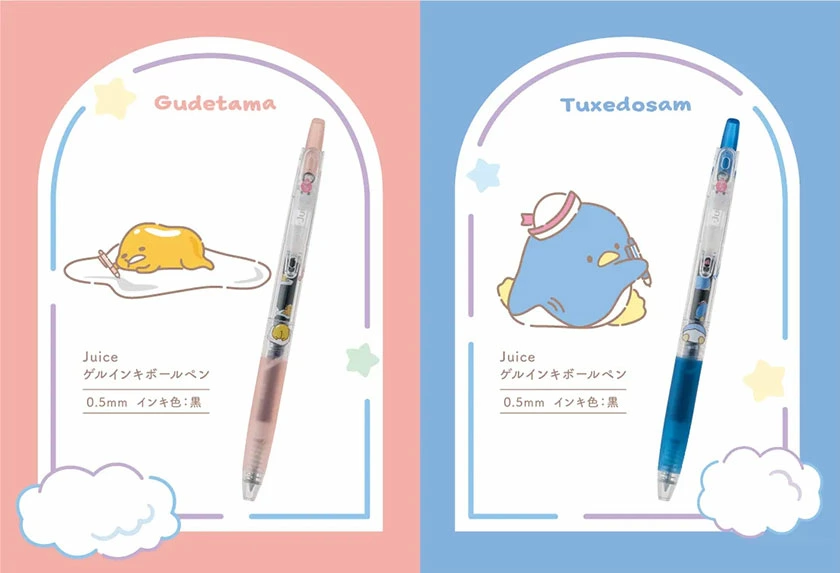 Pilot SANRIO Characters Juice pen Tuxedo ทักซิโด้ ปากกาลูกลื่นหมึกเจล สีดำ 0.5 mm ซานริโอ้ ของแท้จาก ช้อปซานริโอ้ ญี่ปุ่น SANRIO SHOP MADE IN JAPAN
