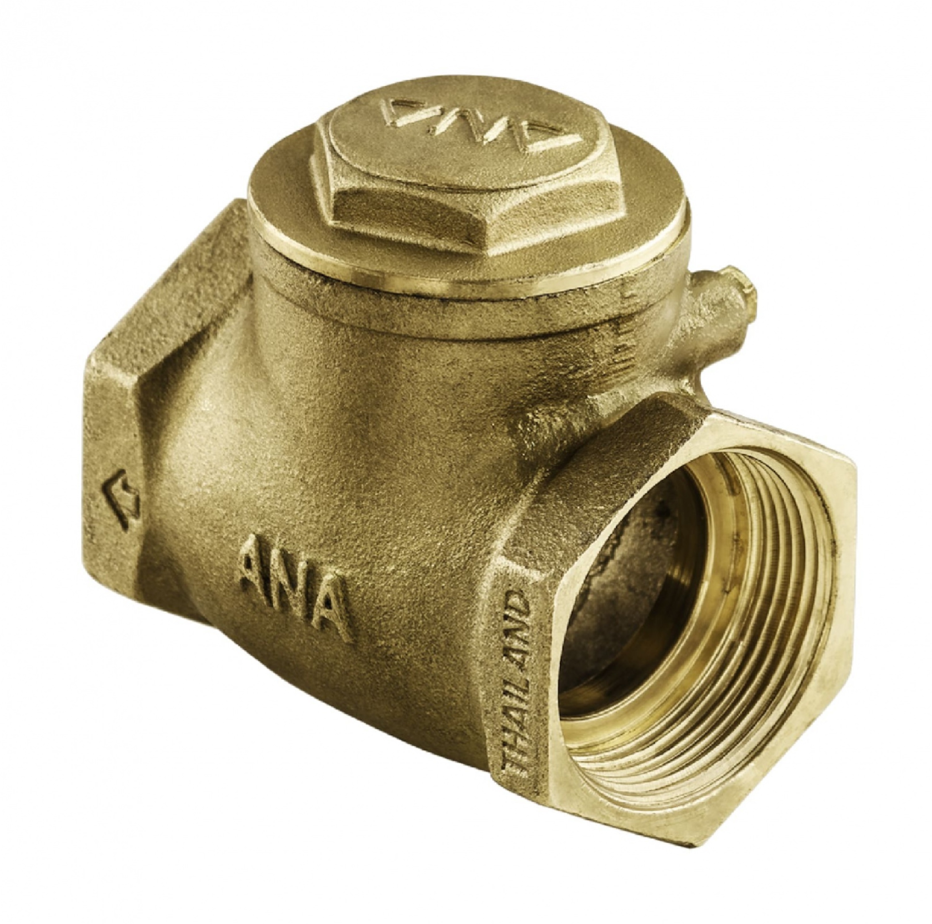 ANA เช็ควาล์วสวิงทองเหลือง 1/2" ยาง NBR รุ่น E111