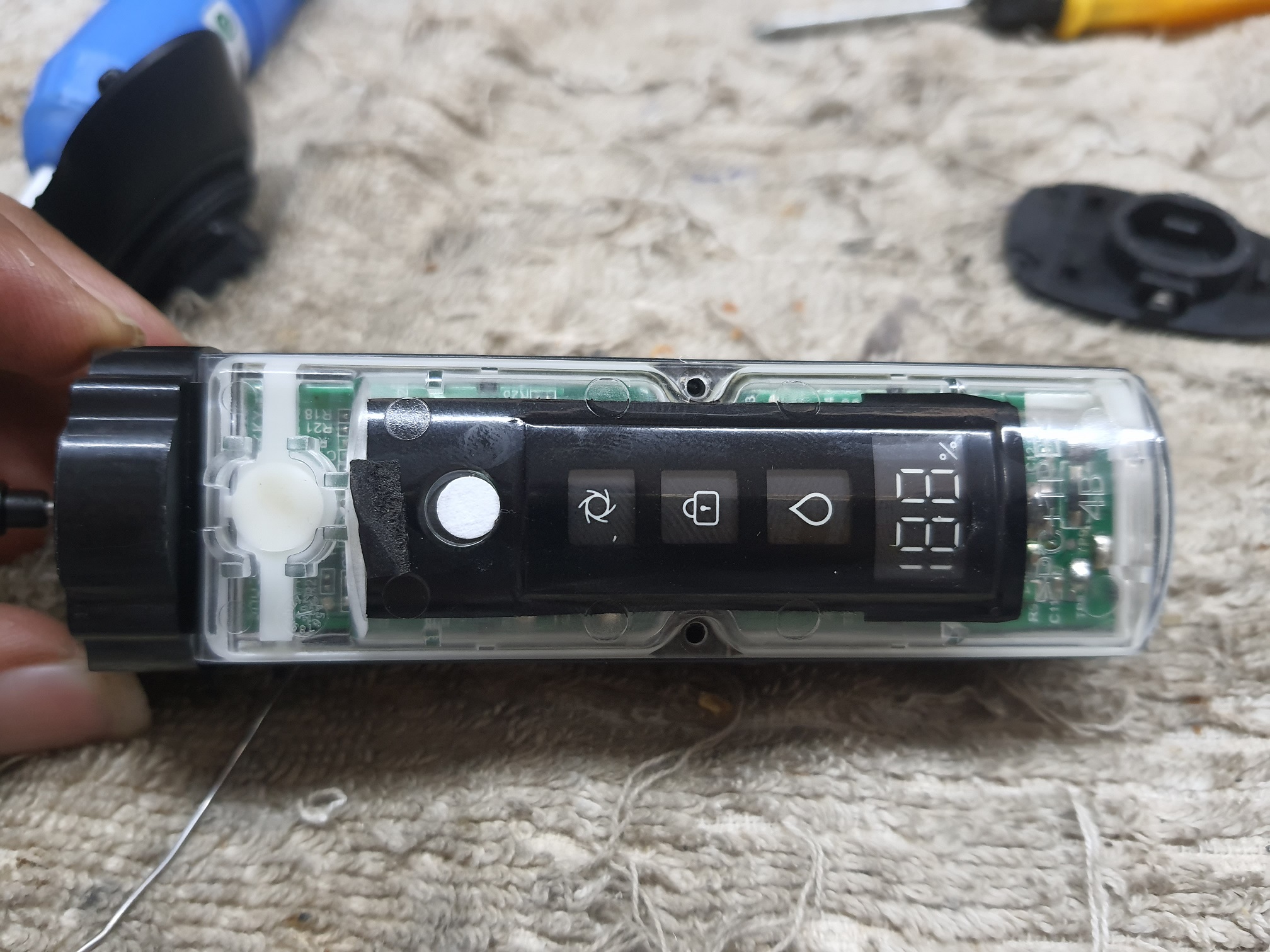 ซ่อมเครื่องโกนหนวด ยี่ห้อ Xiaomi Mi Mijia รุ่น Shaver S500 อาการเปิดไม่ติด