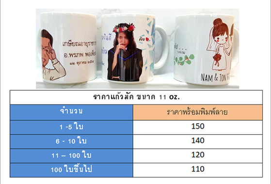 ของพรีเมี่ยม แก้วพิมพ์ลาย แก้วพิมพ์โลโก้ 11 ออนซ์ 11 Oz