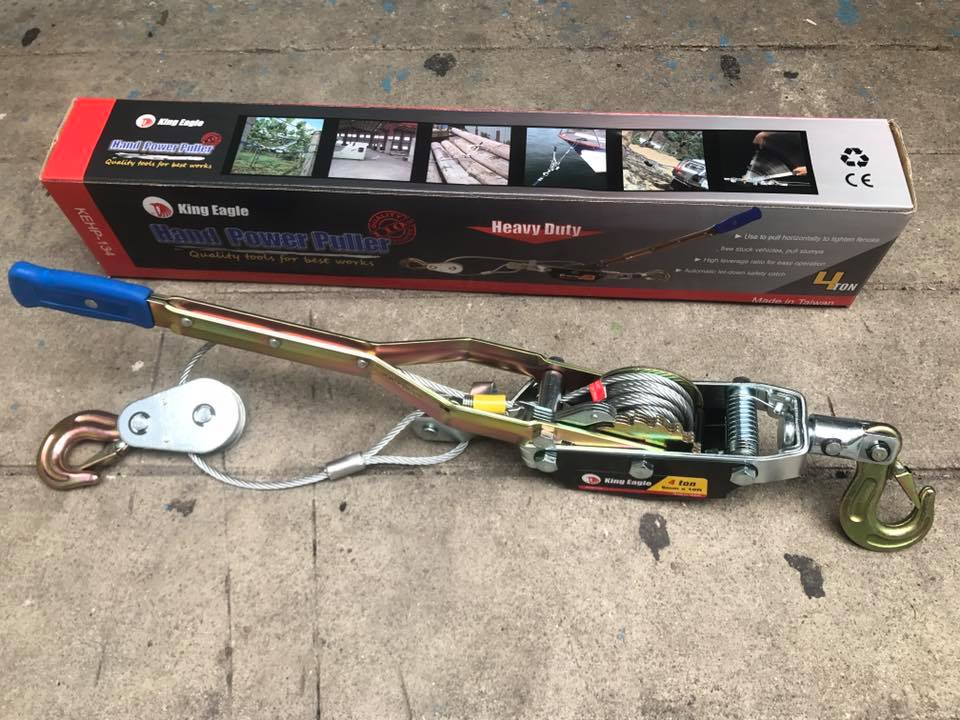 รอกสลิง มือโยก มีสองขนาด 2ตัน และ 4ตัน