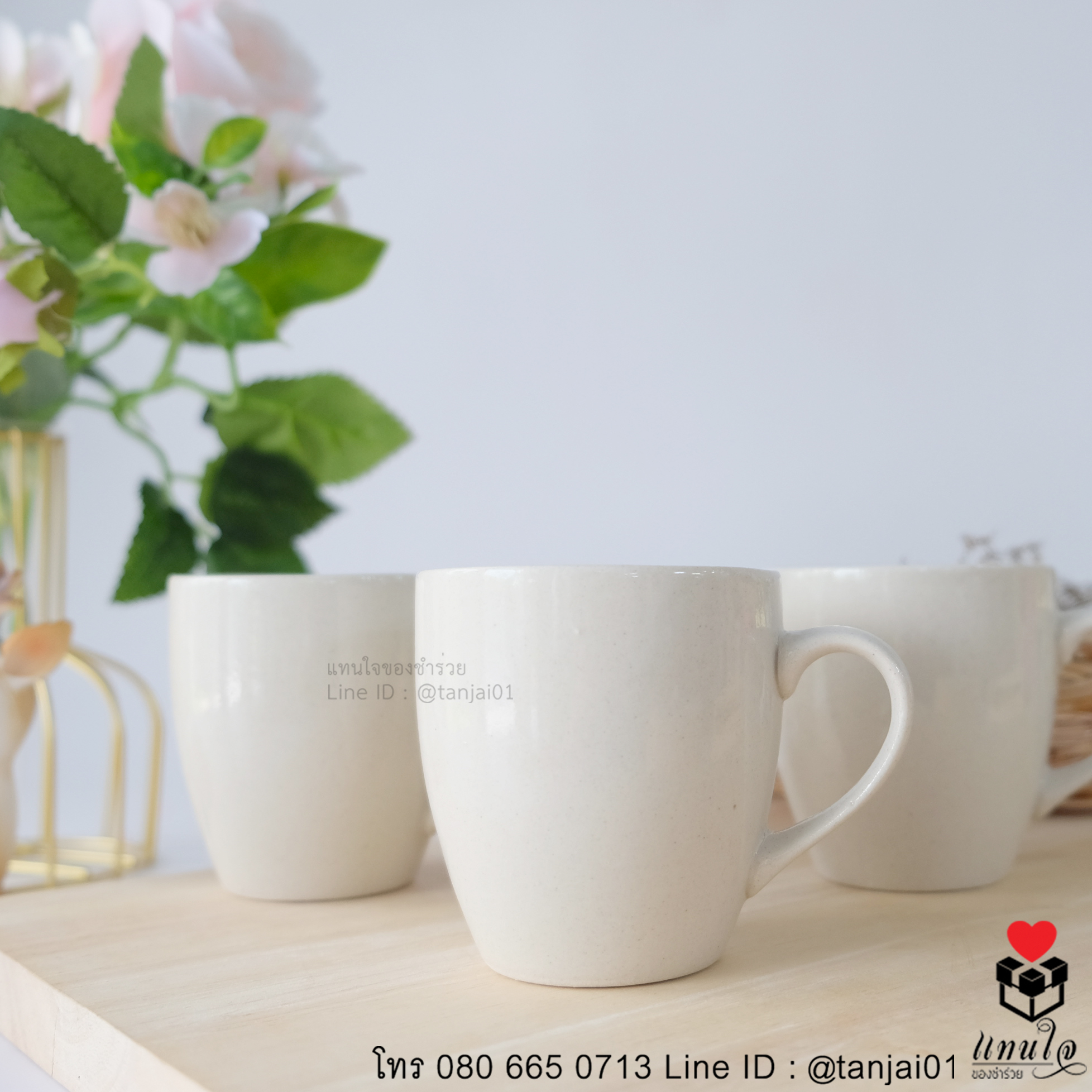 03 แก้วกาแฟ เซรามิค สกรีน ของที่ระลึกงานเกษียณอายุราชการ ของชำร่วยงานเกษียณ ของแจกงานเกษียณ