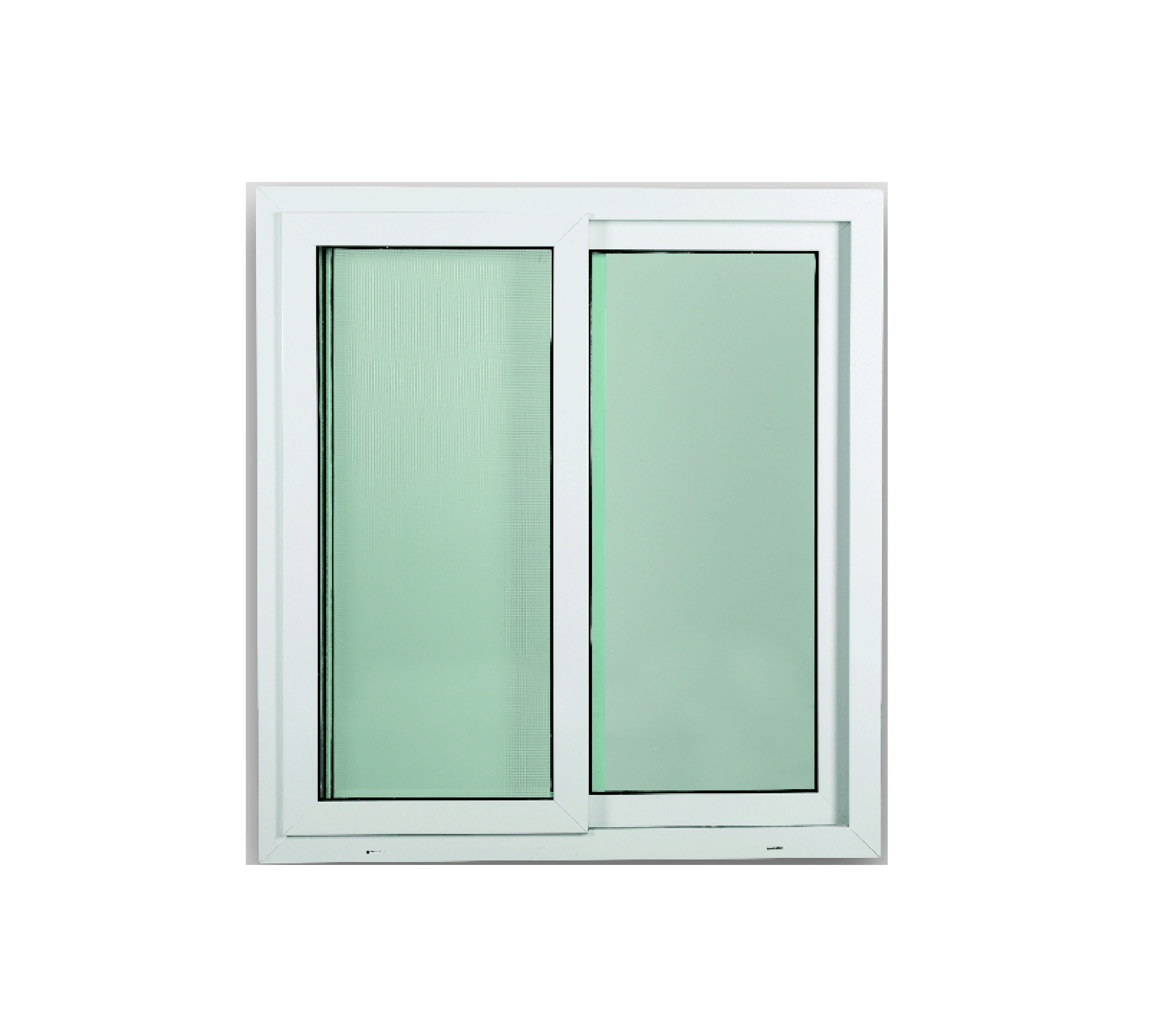 WELLINGTAN หน้าต่างไวนิล บานเลื่อน SS SWG1011 L1 100x110ซม. สีขาว พร้อมมุ้ง