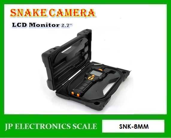 กล้องงูถ่ายใต้น้ำ กล้องงู กล้องตรวจสอบชิ้นงาน กล้องตรวจสอบงานในท่อ กล้องขนาด 8mm หน้าจอ LCD ขนาด 2.7 นิ้ว กันน้ำได้ระดับ IP67