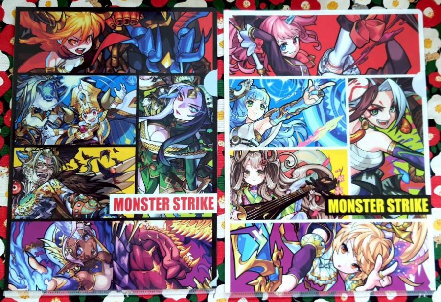 แฟ้ม Monster Strike ของแท้จากญี่ปุ่น A4 แบบสอด 1 set มี 2 ชิ้น