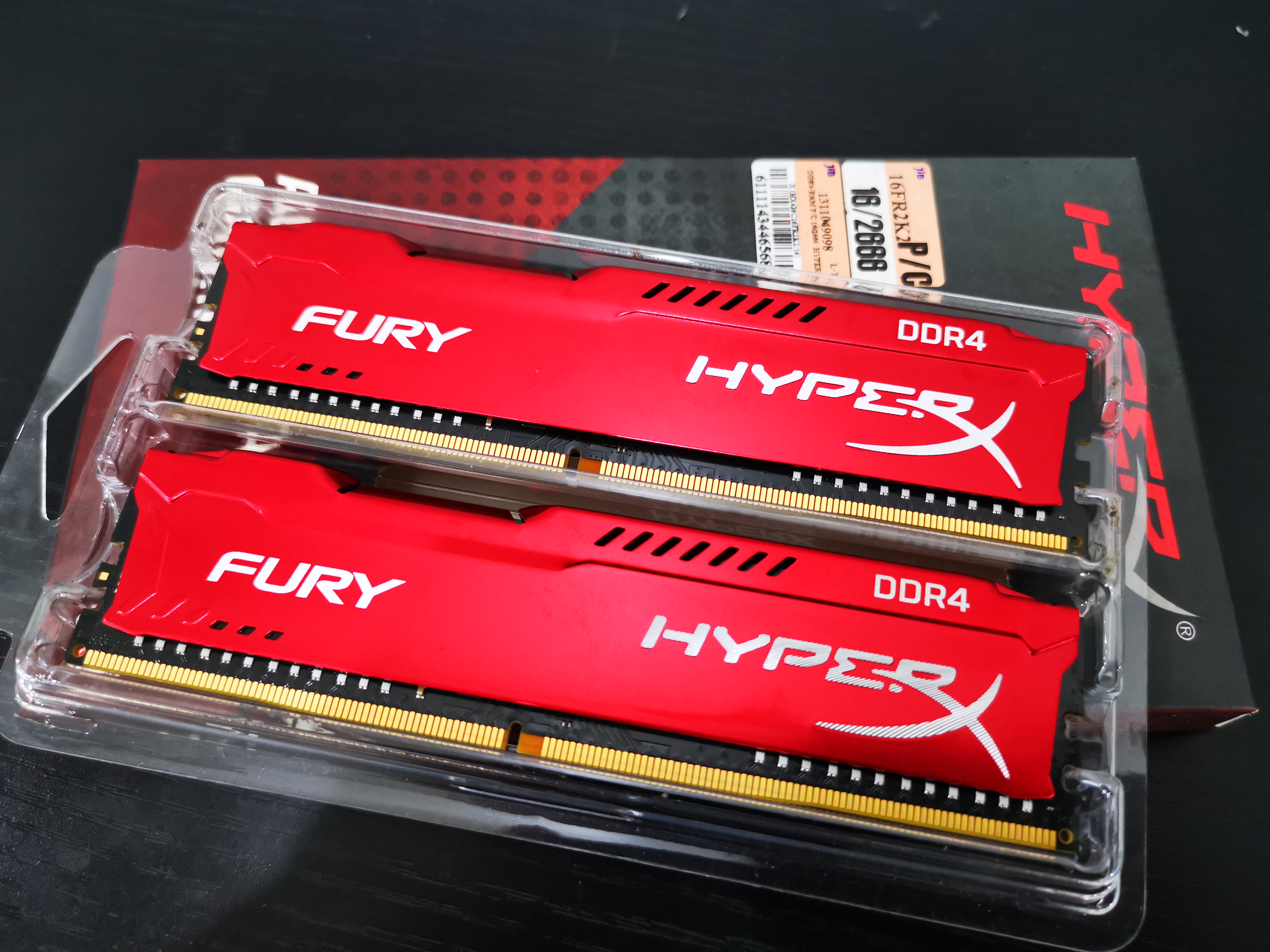 Ram KingSton HyperX FURY DDR4 16GB (8GBx2) 2666MHz