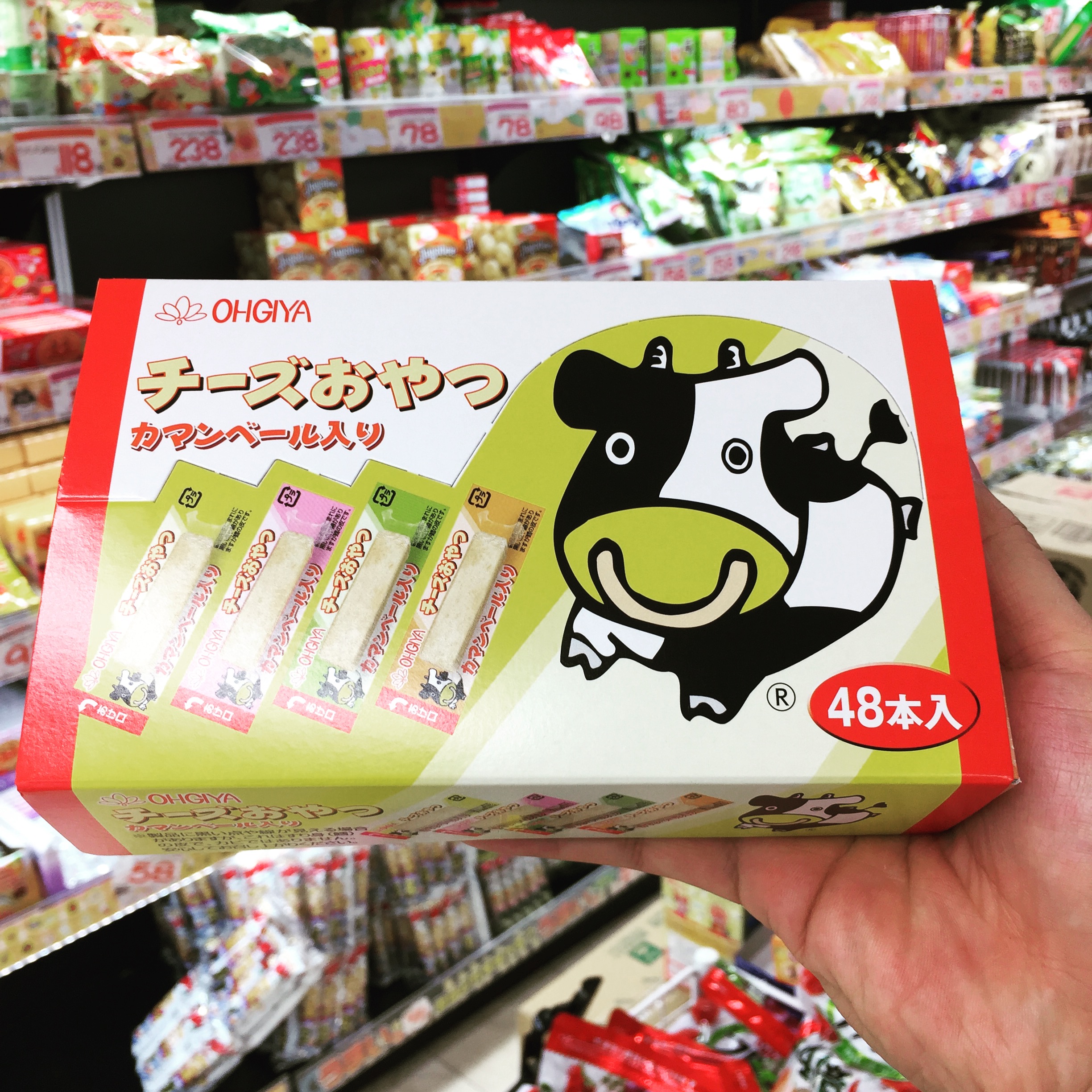 🔥(Hot Item)🧀OHGIYA ขนมชีสวัวฮอกไกโดจากญี่ปุ่น💥 ขนาด 200 g. กล่องบรรจุ 48 ชิ้น