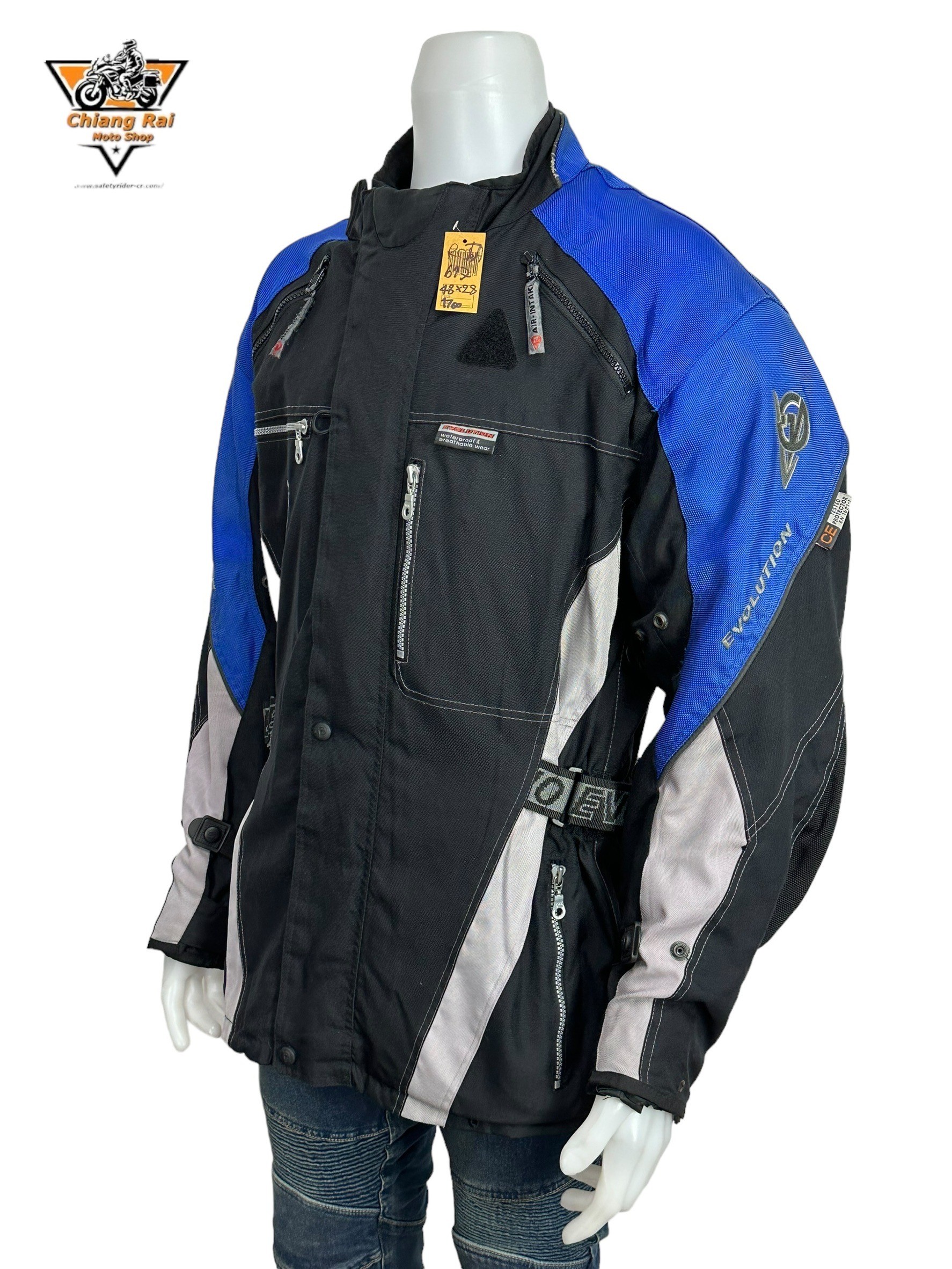 เสื้อขี่มอเตอร์ไซด์( มือสอง) RCTA 617: อก 48" ยาว 28"(XL) **EVOLUTION**