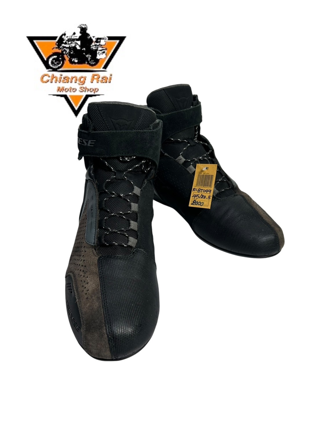 รองเท้าขี่มอเตอร์ไซด์( มือสอง) RCBT-049 Size ขนาดจากป้าย 45:EUR / 10.5:UK / 28.5:Cm.(Dainese)