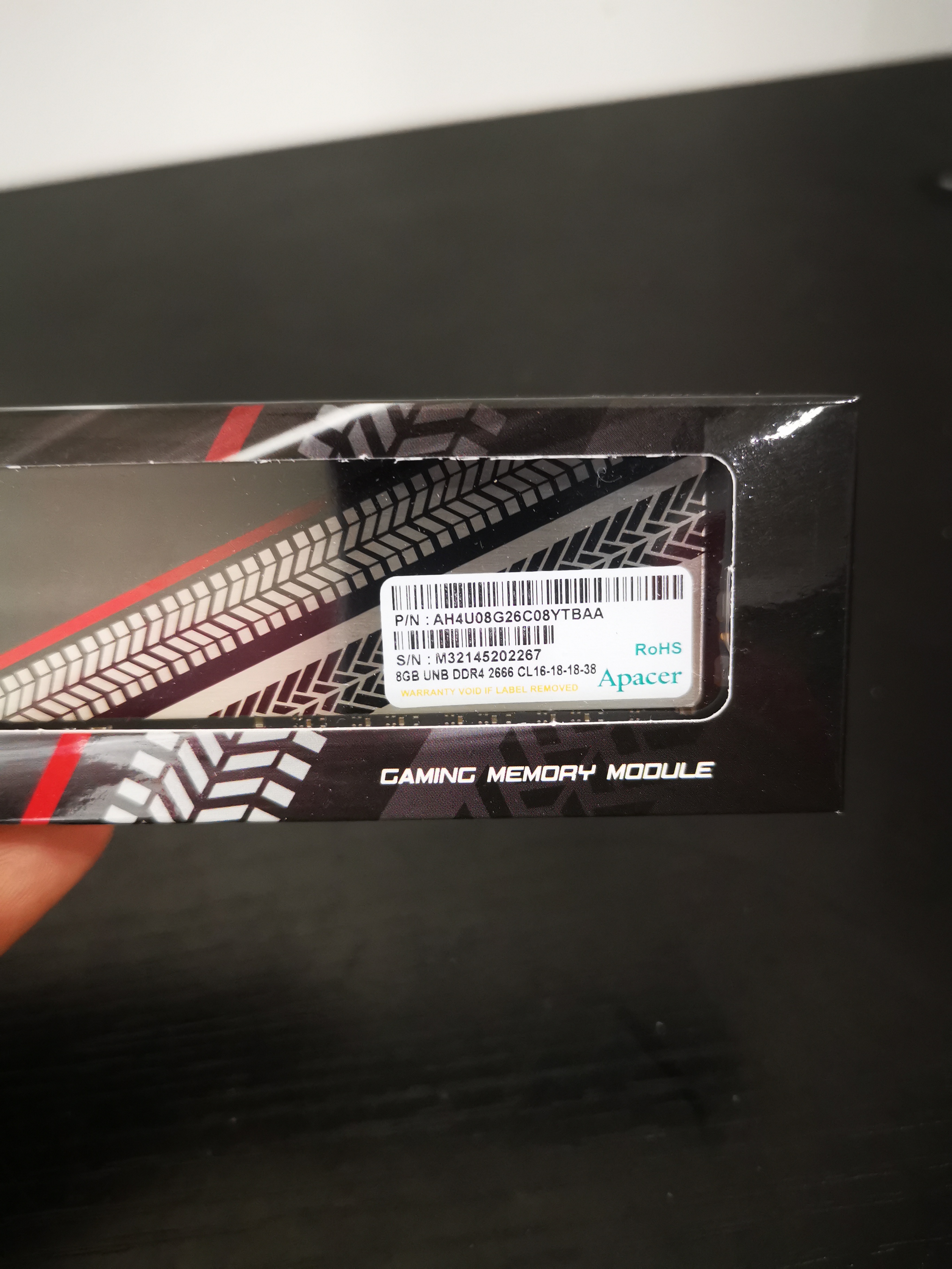Ram Apacer TEX DDR4 8GB(8GBx1) 2666MHz