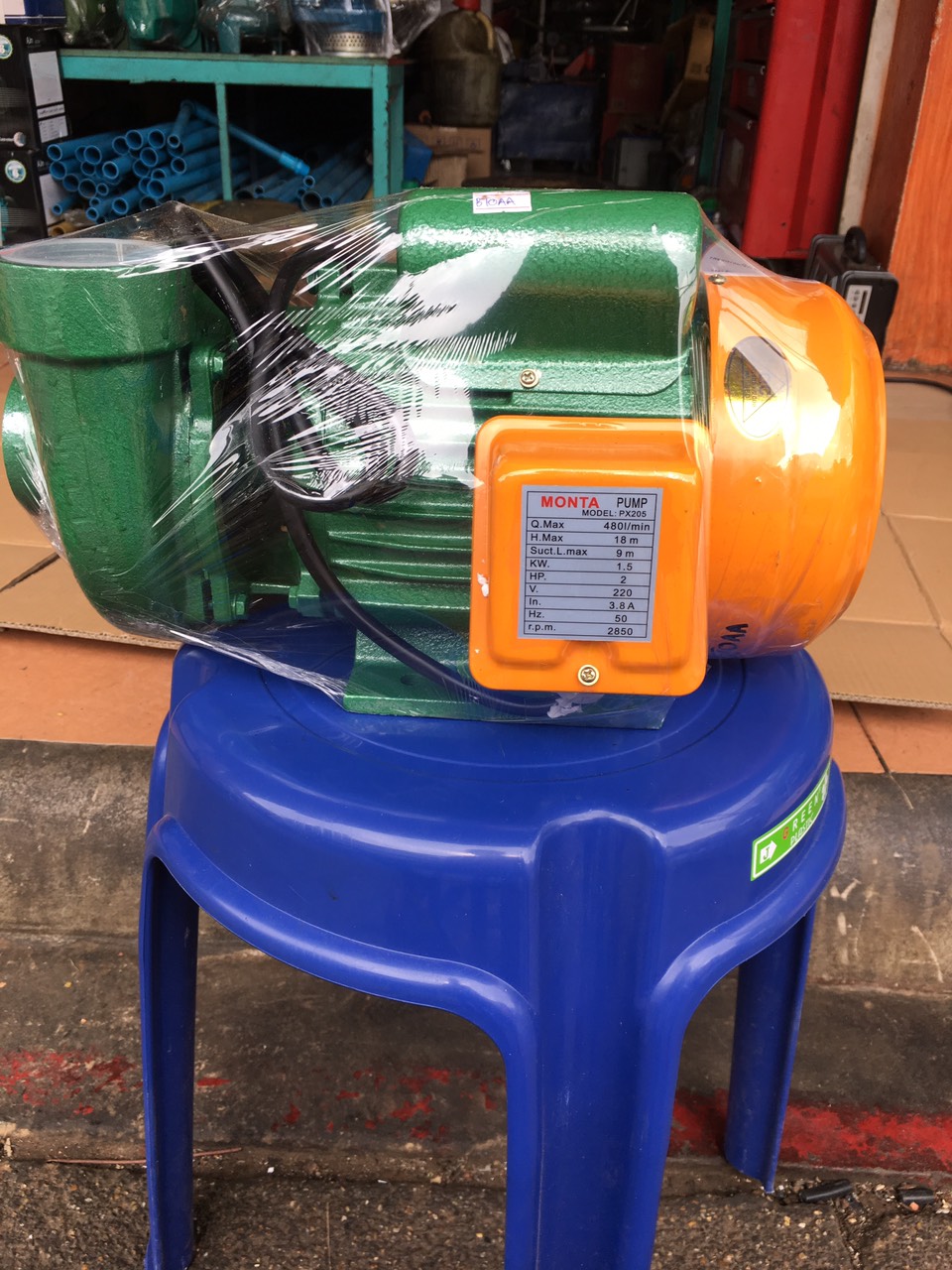 ปั้มหอยโข่ง MONTA ขนาดท่อ 2นิ้ว 2แรง