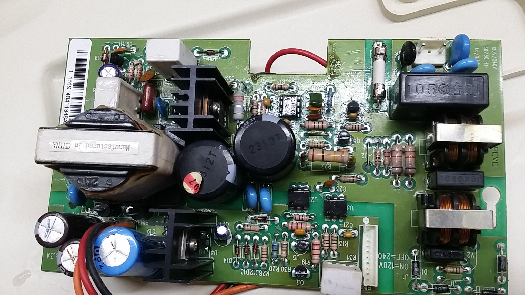 ซ่อมเครื่องฟอกอากาศ ยี่ห้อ AMWAY รุ่น E-2526 อาการเปิดไม่ติด