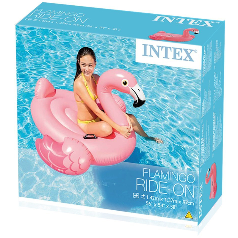 แพยางเป่าลมนกฟลามิงโก้ สีชมพู RIDE ON PINK FLAMINGO