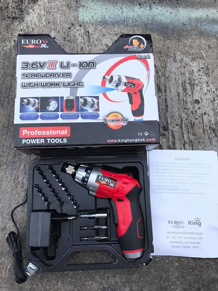 สว่านไร้สาย EUROX ไขควงไร้สาย