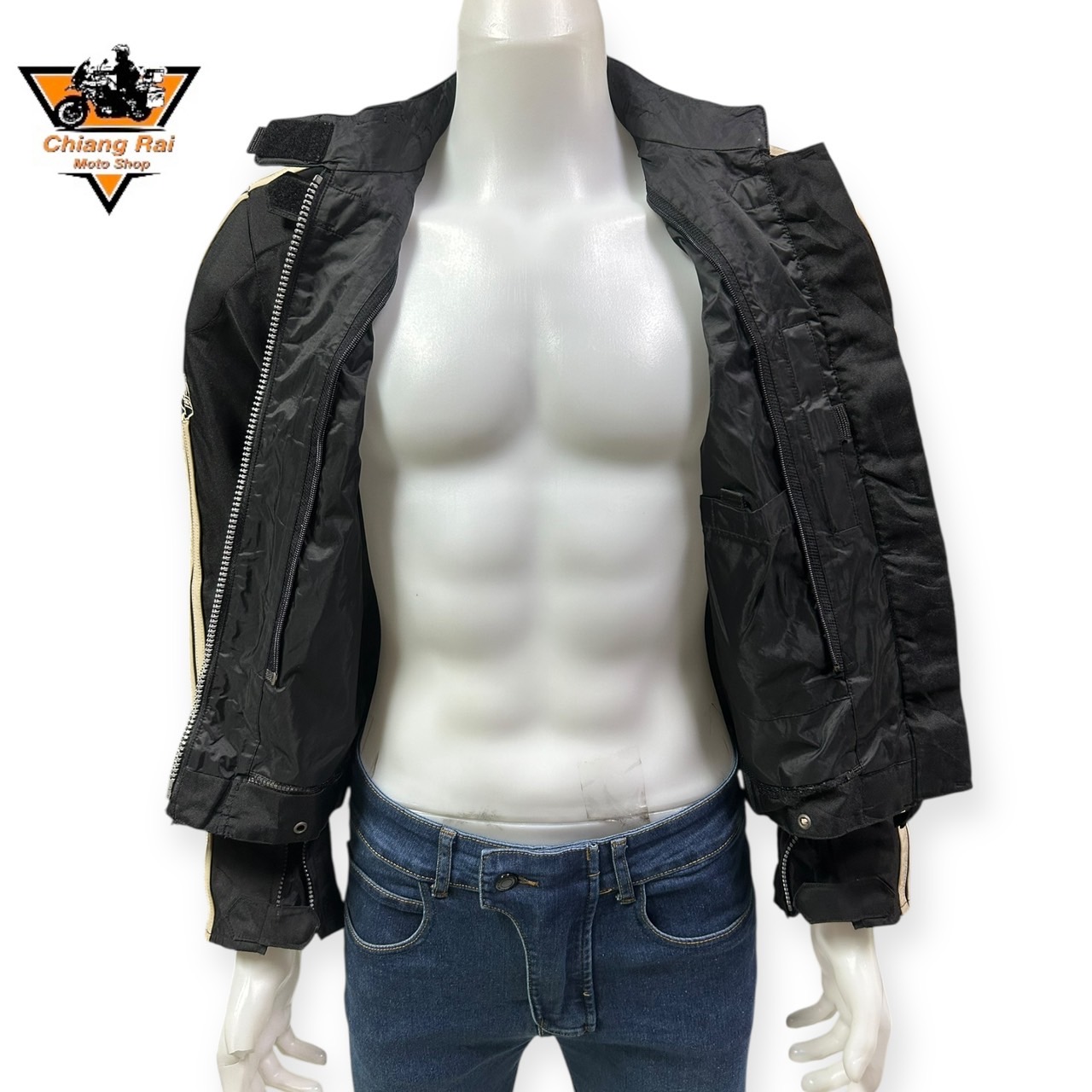 เสื้อขี่มอเตอร์ไซด์( มือสอง) CRSB 018 : อก 42" ยาว 23" (M) **STT**