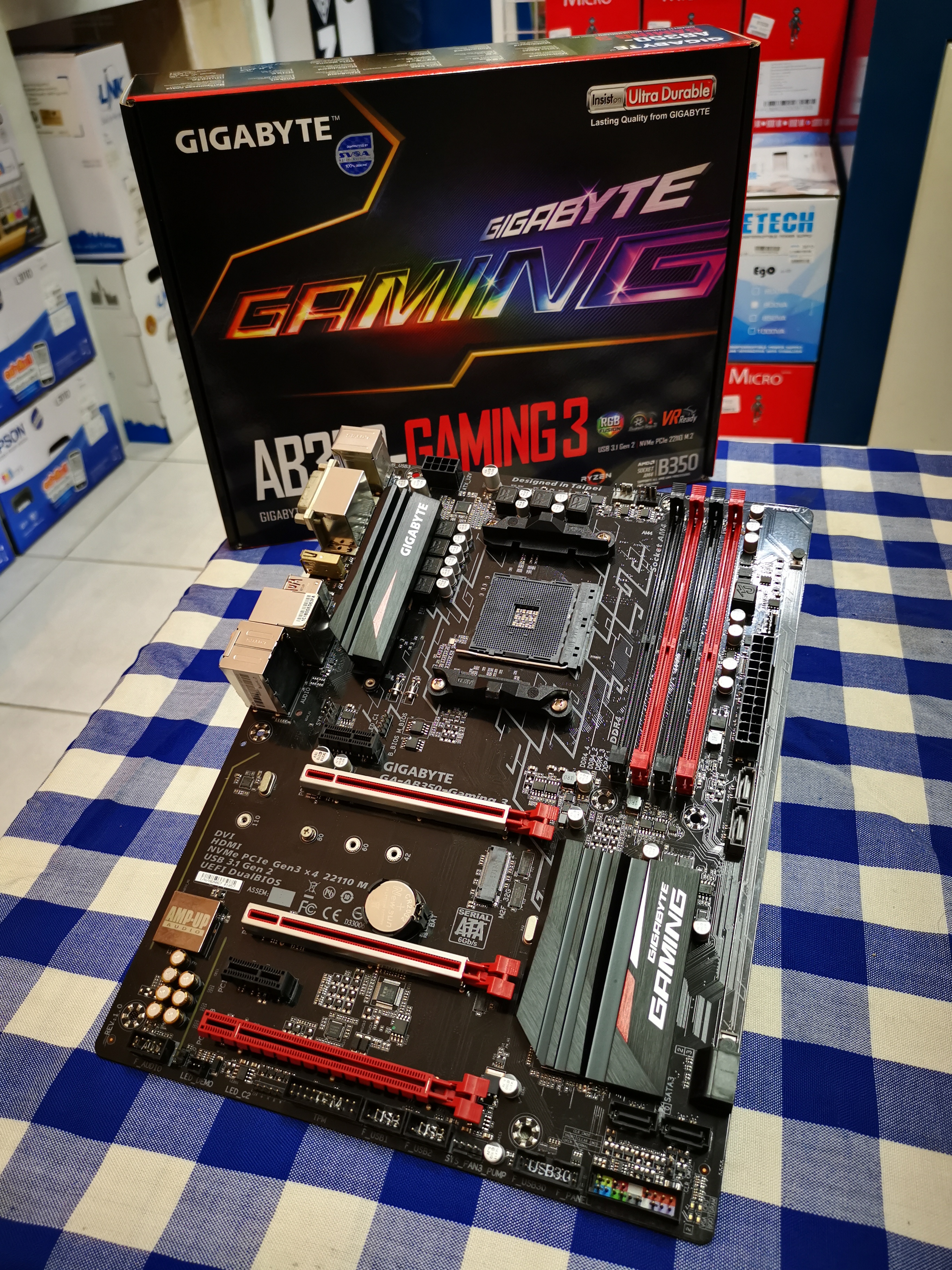 เซ็ทมัดรวม CPU RYZEN5 2600 และ บอร์ด GA-AB350-GAMING 3