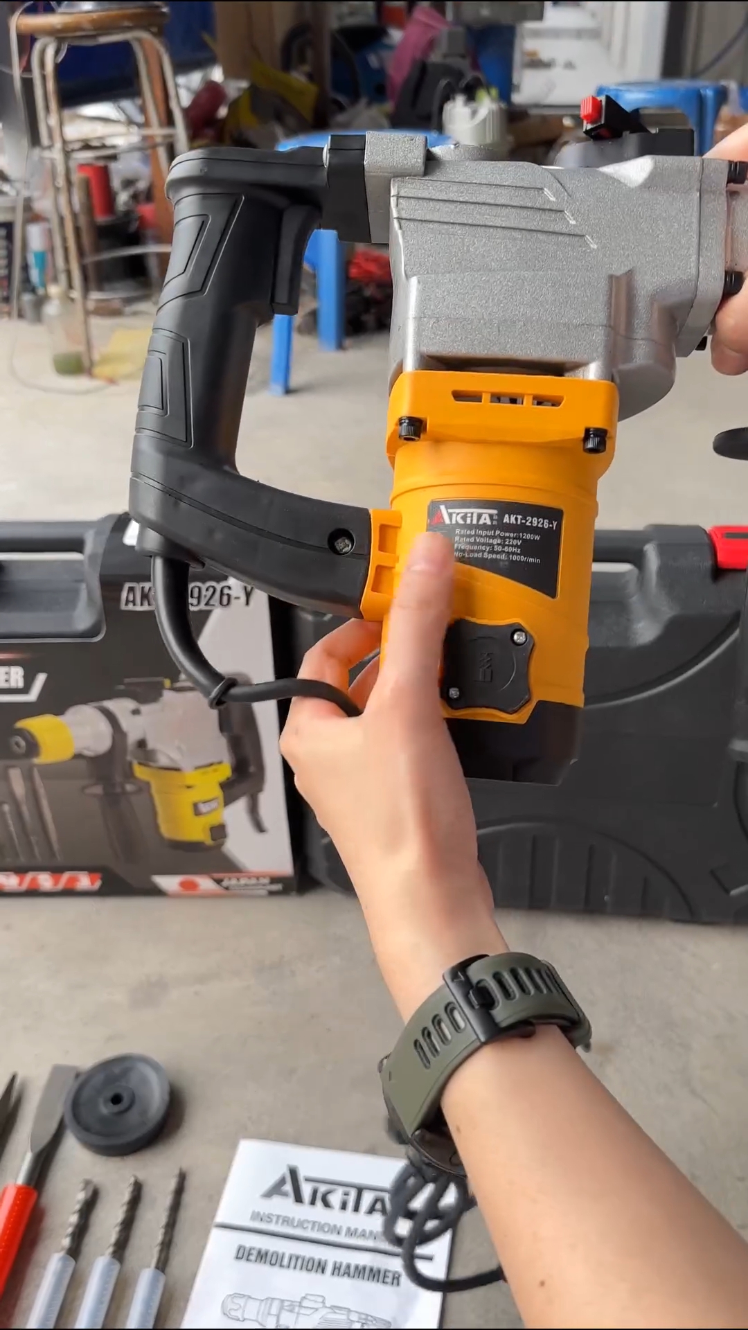 สว่านสกัด 2 ระบบ ยี่ห้อ AKITA รุ่น AKT-2926-Y