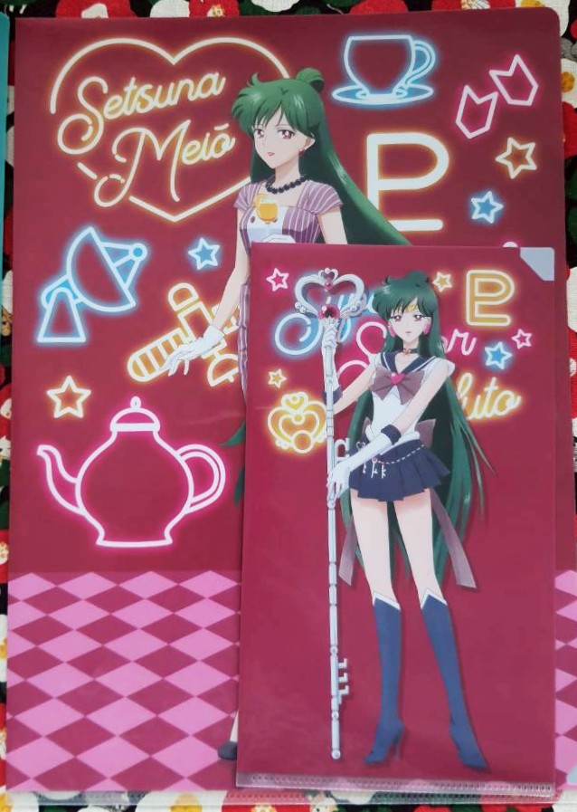 เซเลอร์มูน Sailor Moon เซเลอร์พลูโต Setsuna Meiou แฟ้มแบบสอด A4 ของแท้จากญี่ปุ่น + แฟ้ม ใส่แมส (หน้ากาก) ใส่ ตั๋ว ต่างๆ Size : 12 x 21 cm Sailor Pluto