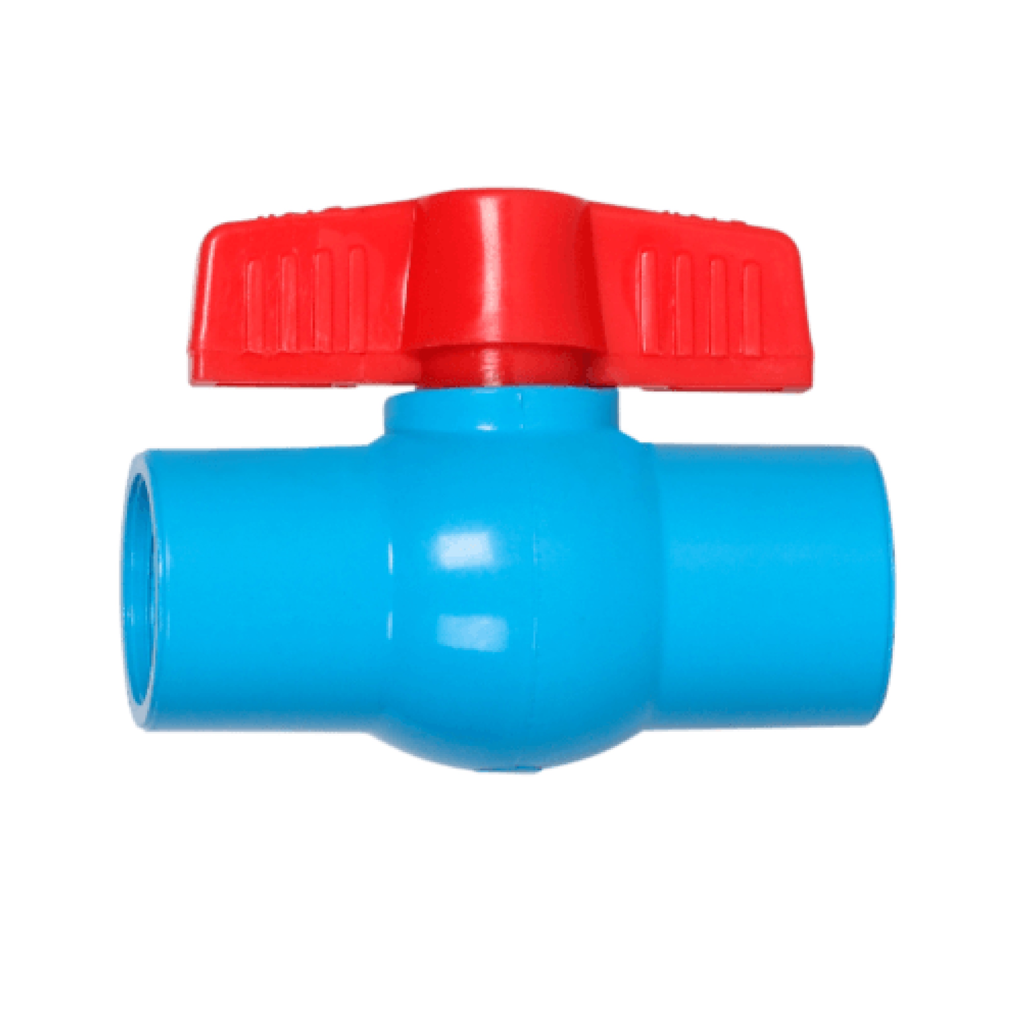 VAVO บอลวาล์วพีวีซี 1/2"(18) แบบเกลียว สีฟ้า