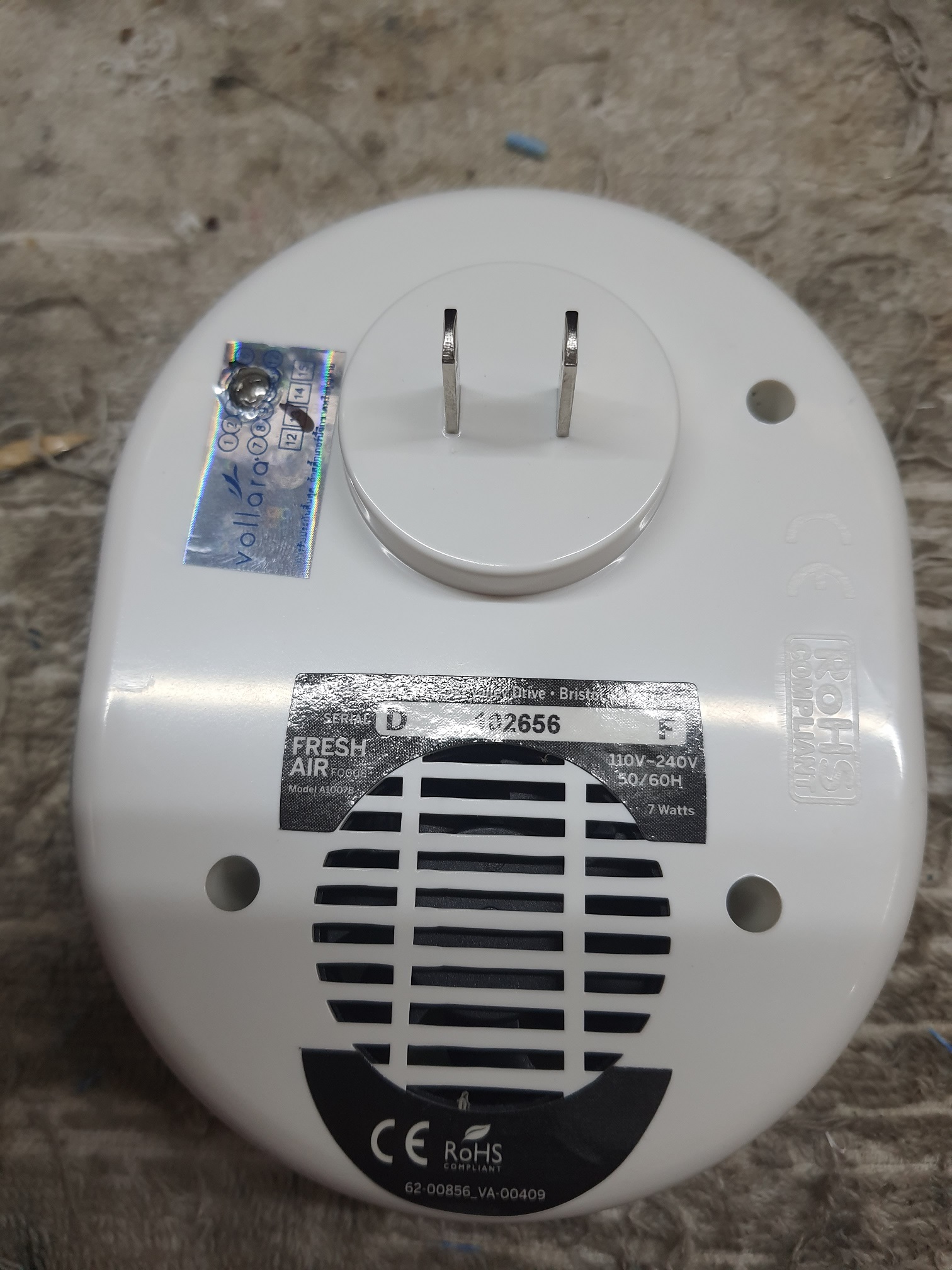 ซ่อมเครื่องฟอกอากาศ ยี่ห้อ VOLLARA รุ่น FRESH AIR FOCUS อาการเปิดไม่ติด เครื่องไม่ทำงาน