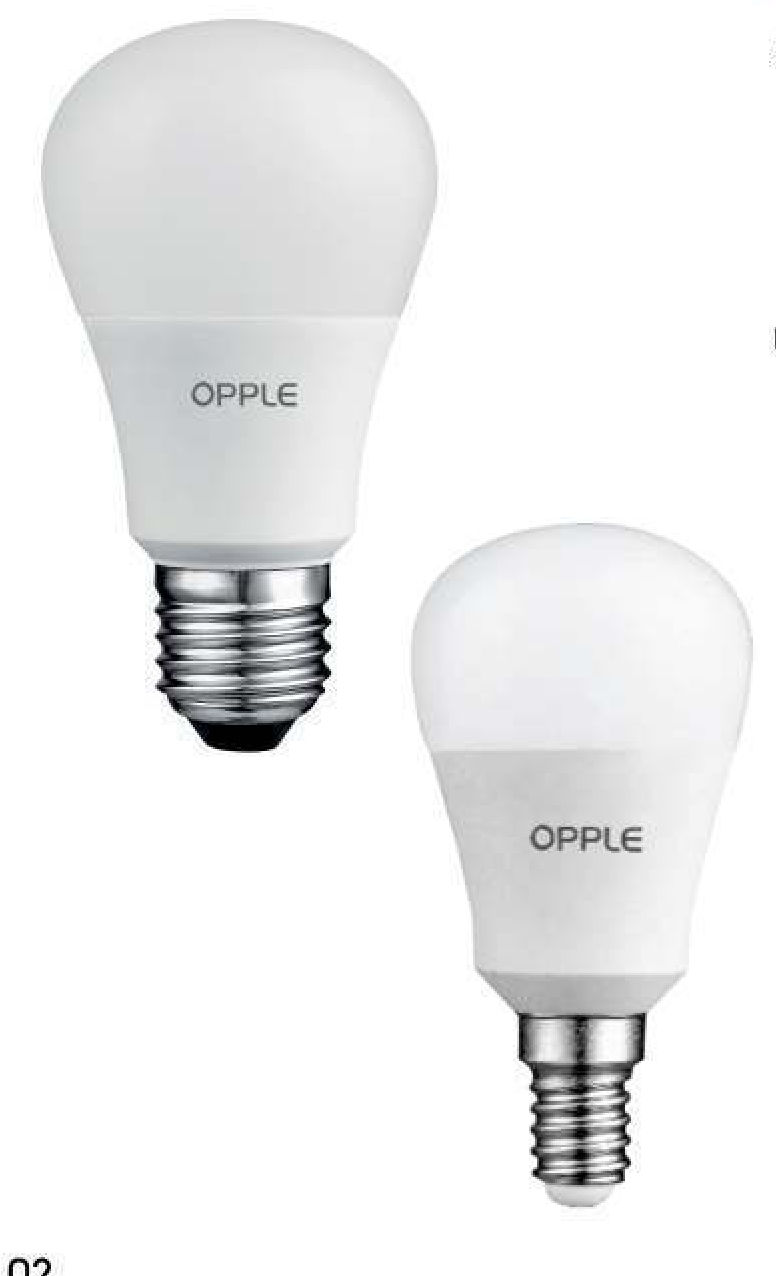 หลอดLED EcoMax Buld 3w,5w,7w,9w,12w,14w/3000k/4000k/6000k/6500k/9.5wDim2700k/6500k OPPLE