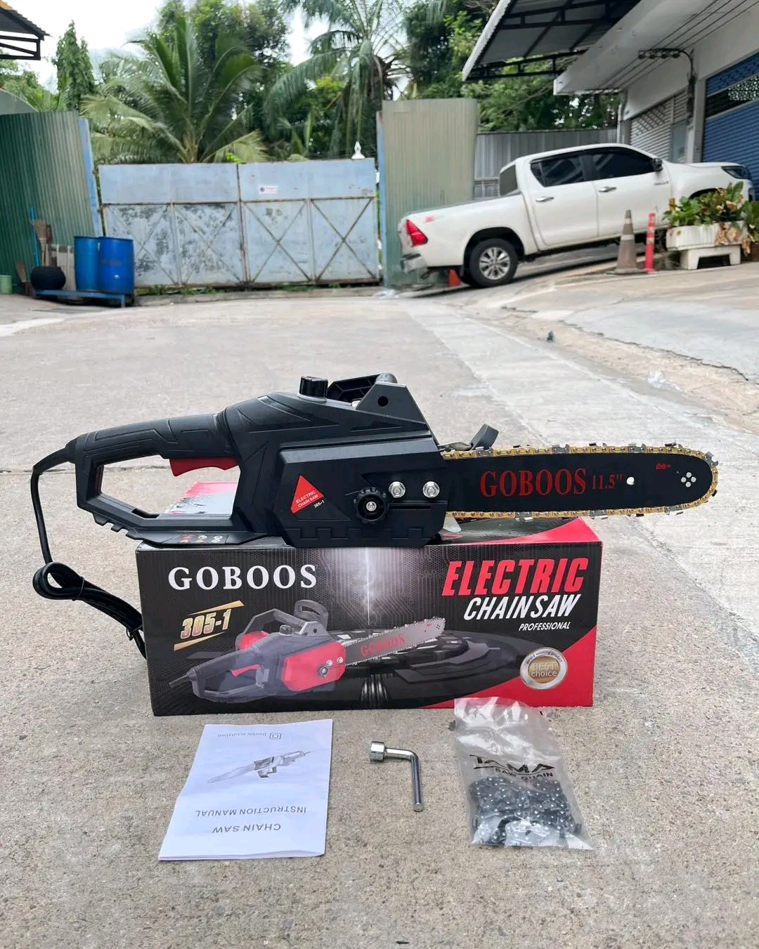 เลื่อยโซ่ไฟฟ้า ยี่ห้อ GOBOOS 11.5 นิ้ว