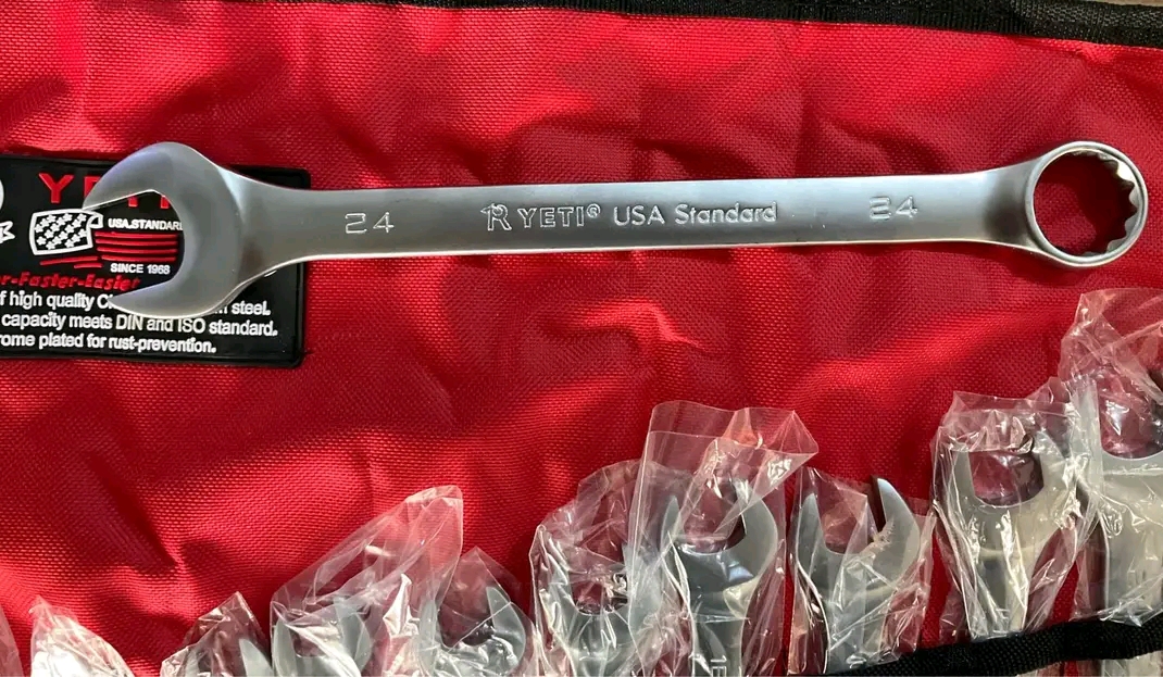 ประแจแหวนข้างปากตาย 10-32mm ชิ้น ยี่ห้อ YETI 14 ตัว/ชุด