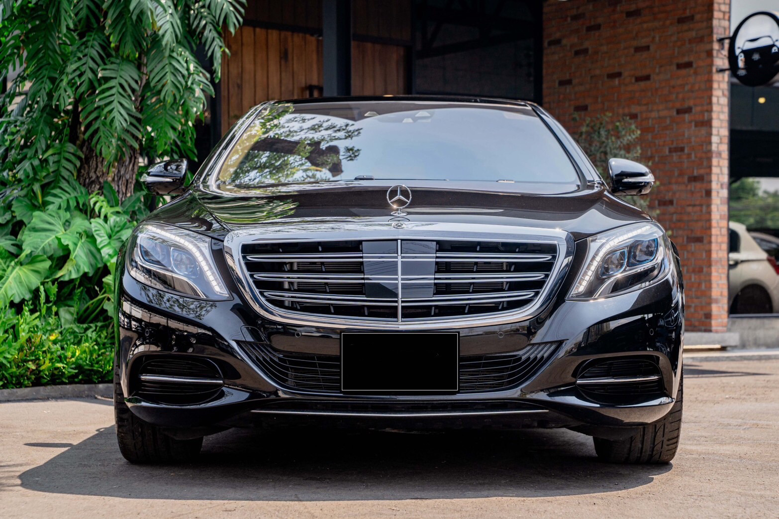 Mercedes Benz S500e Exclusive W222 FL Plugin Hybrid สีดำ Obsidian Black ปี 2017