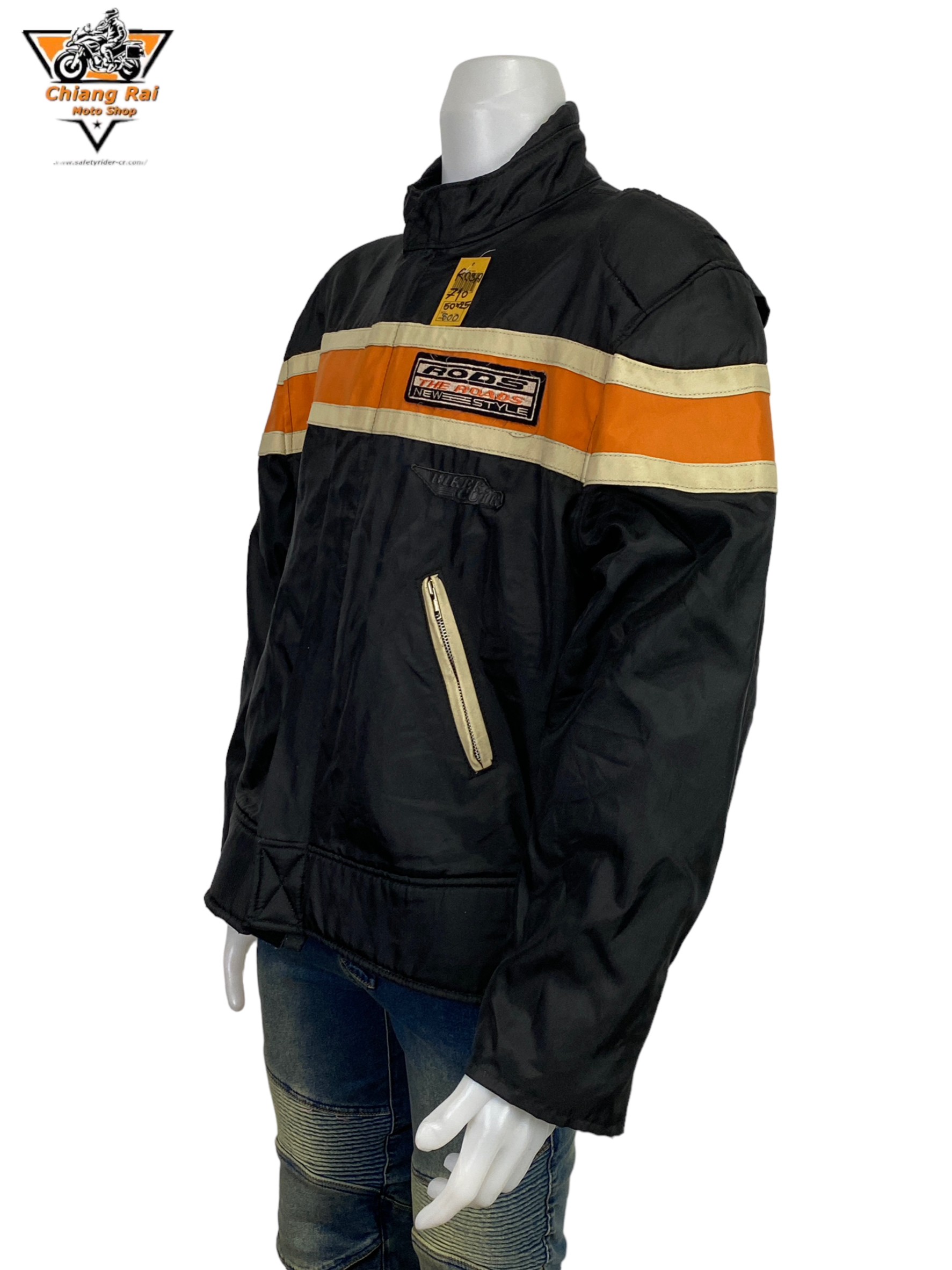 เสื้อขี่มอเตอร์ไซด์( มือสอง) RCSA 710: อก 50" ยาว 25" (XL)**RODS** (ไม่มีการ์ด)