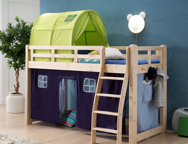 เตียง 2 ชั้น (3.1 ฟุต) รุ่น Kid สีน้ำเงิน+เขียว