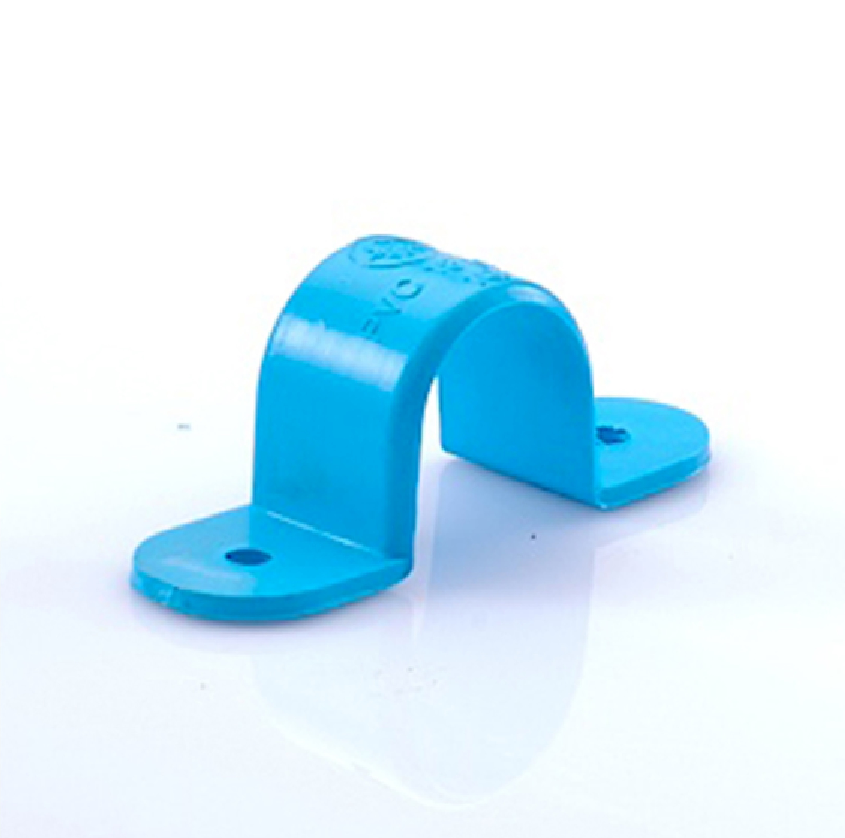 กิ๊ปจับท่อ-หนา ฟ้า SADDLE CLIP-WS B