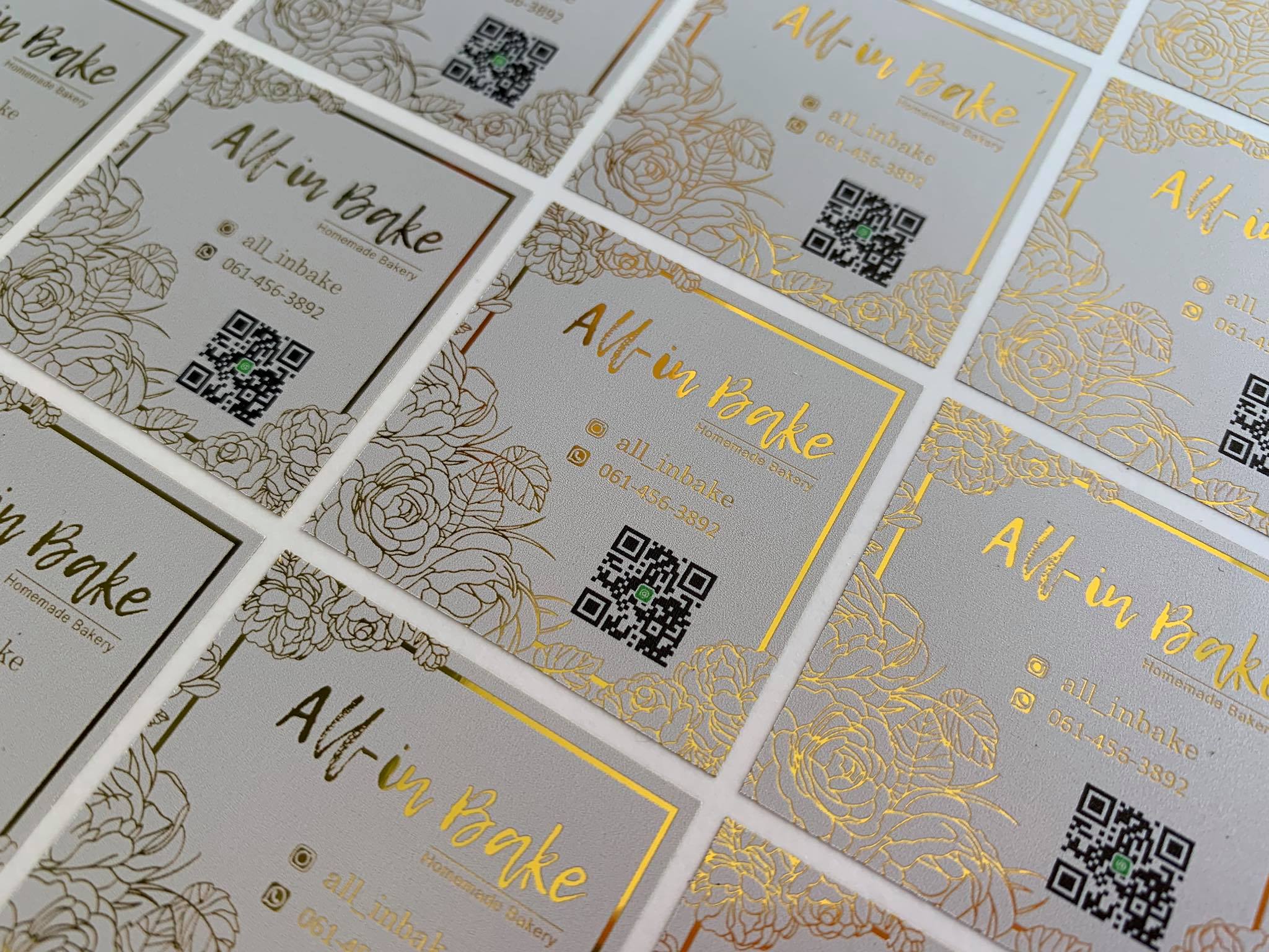 สติ๊กเกอร์ฉลากสินค้าฟรอยทอง ฟอยล์